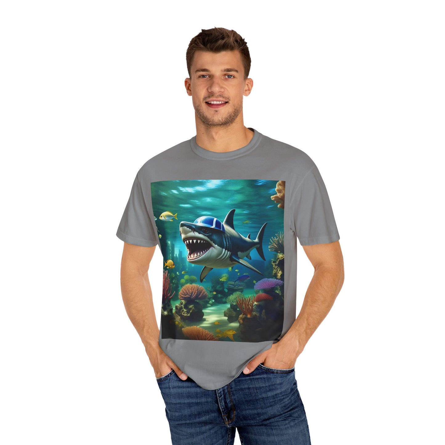 Marine Adventure Unisex T-Shirt - Shark Graphic Design