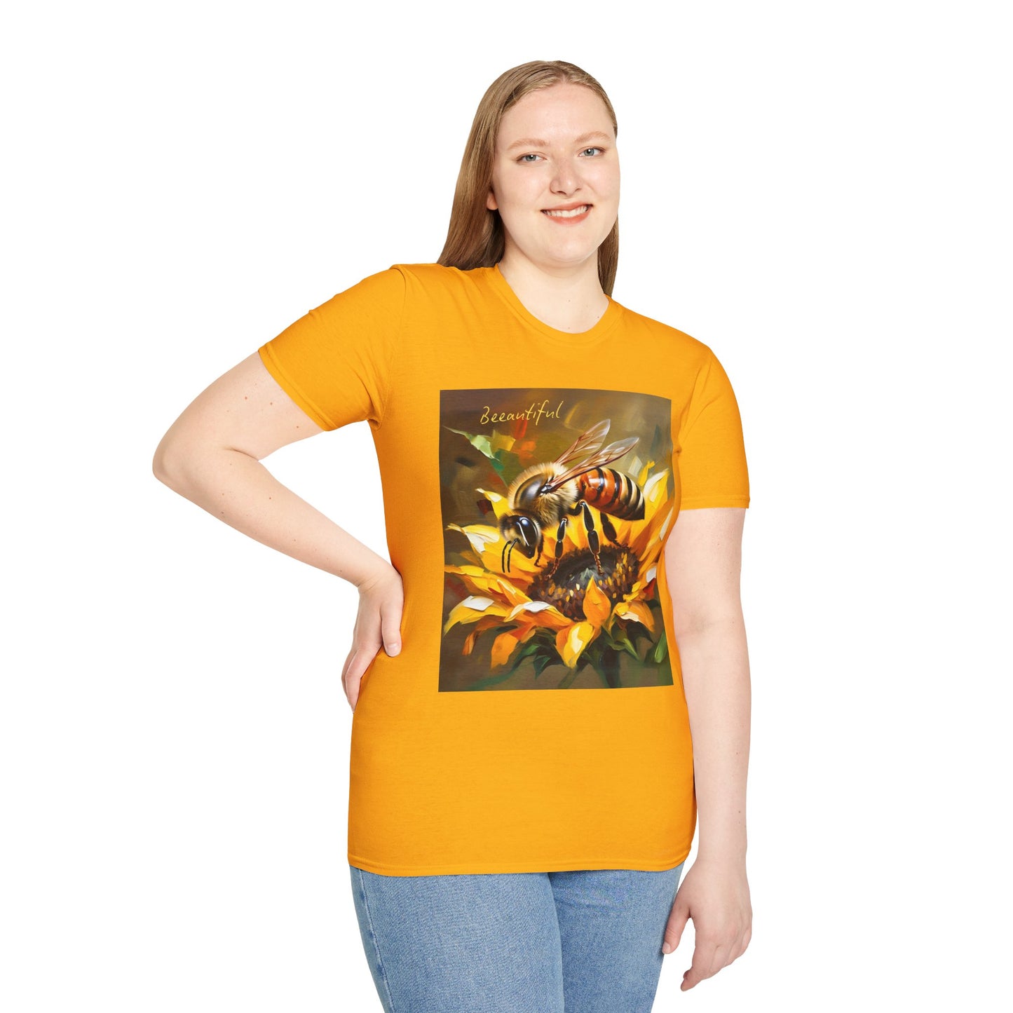 Bee-autiful Unisex Softstyle T-Shirt | Nature Lover's Gift | Perfect for Spring & Summer