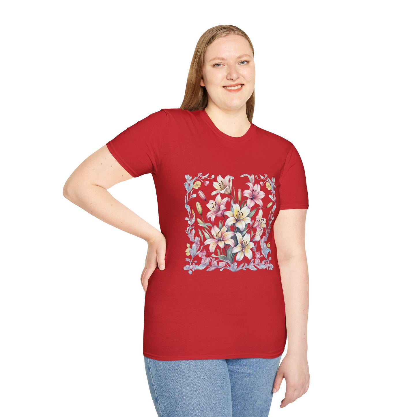 Floral Blossom Unisex T-Shirt - Softstyle Cotton Tee for Nature Lovers