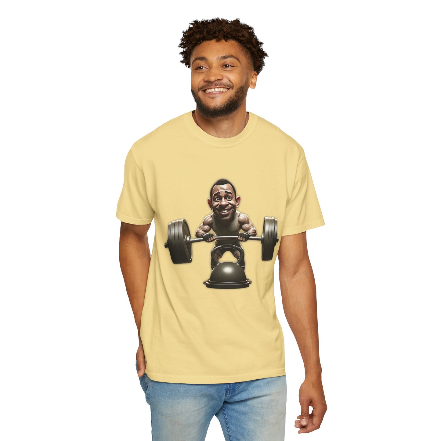 Funny Weightlifting T-Shirt Garment-Dyed Tee for Fitness Enthusiasts