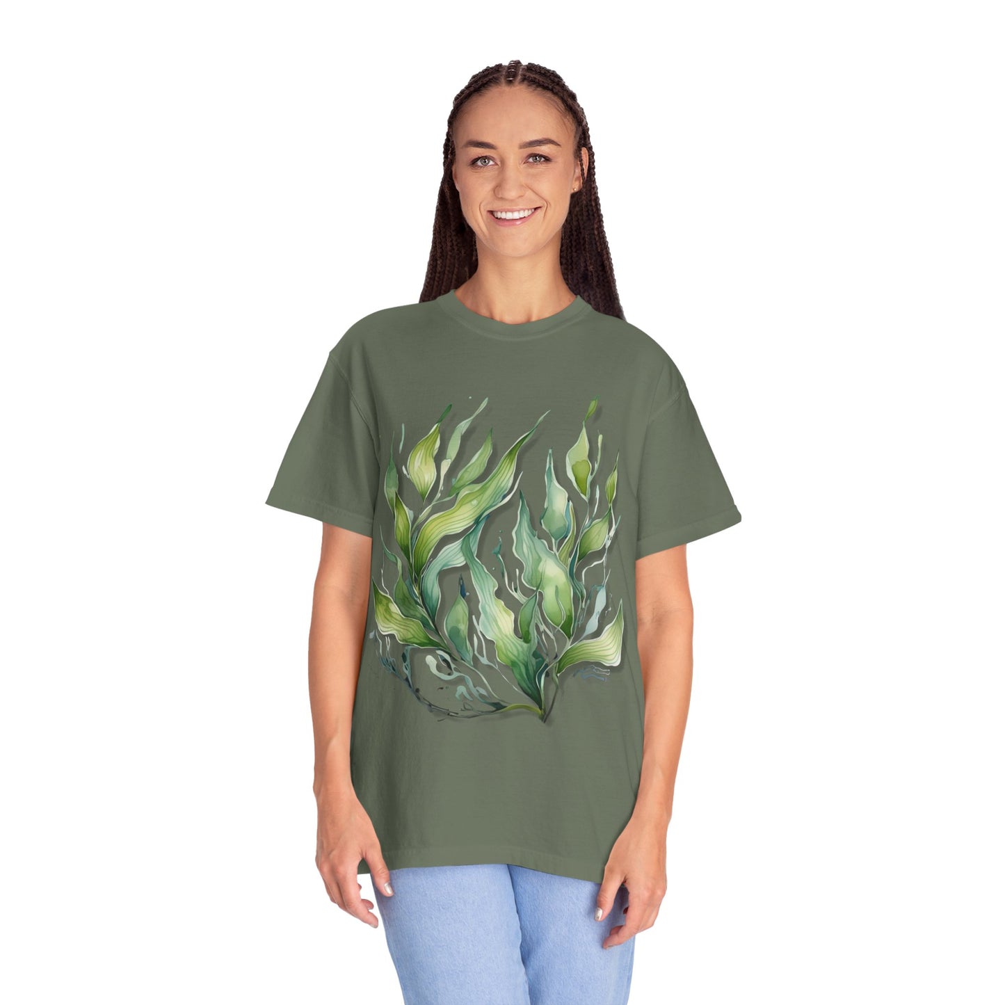 Eco-Friendly Seaweed Design T-Shirt for Nature Lovers
