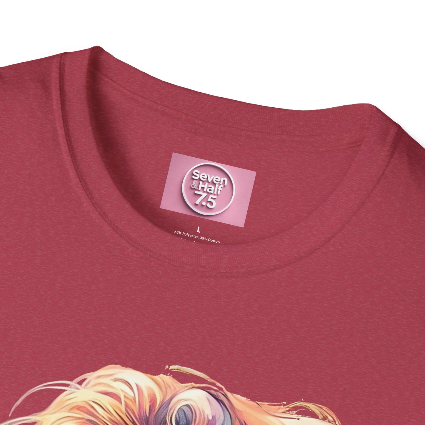 Artistic Women's Portrait T-Shirt - Women's Softstyle Tee for Creative Souls