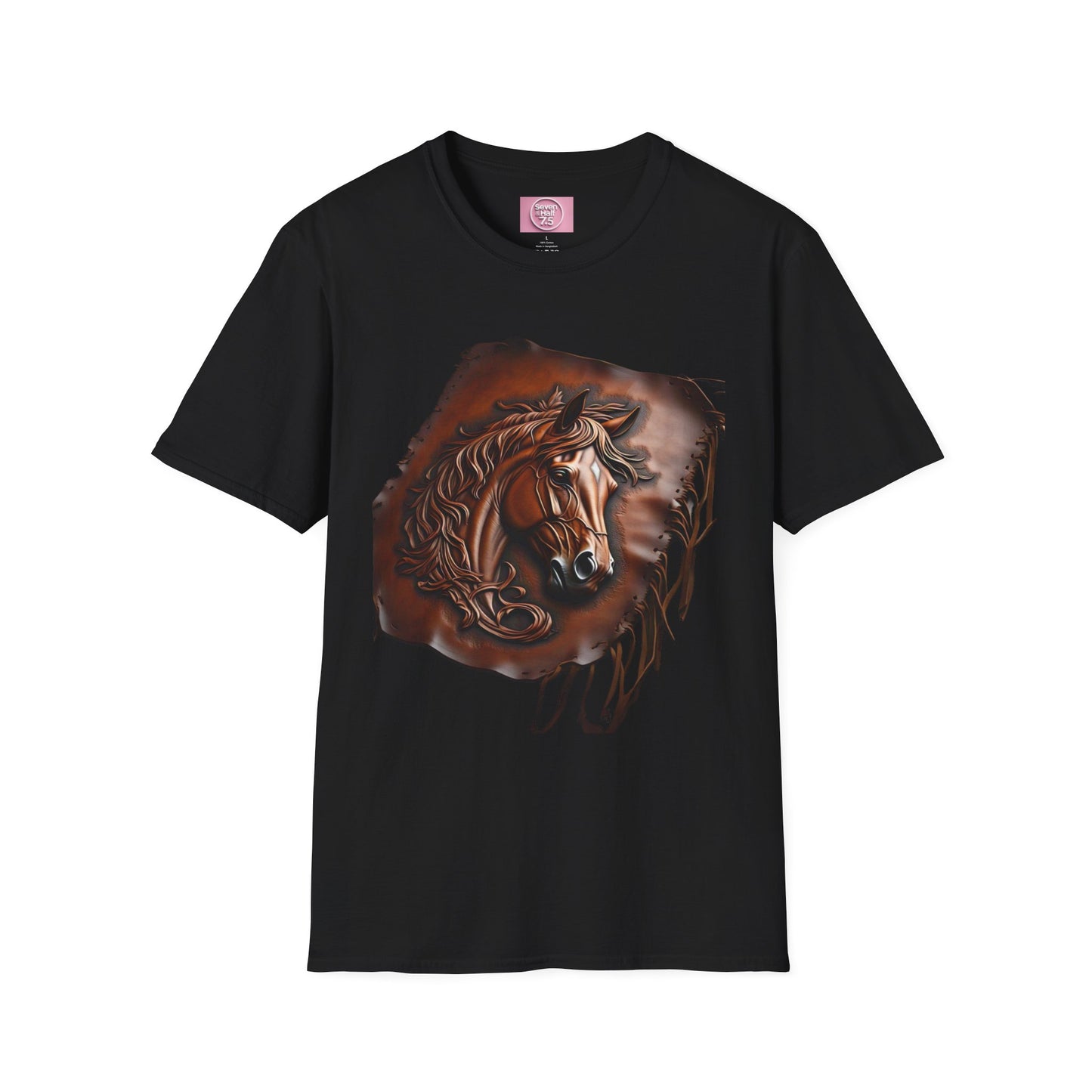 Rustic Horse Artwork Unisex Softstyle T-Shirt