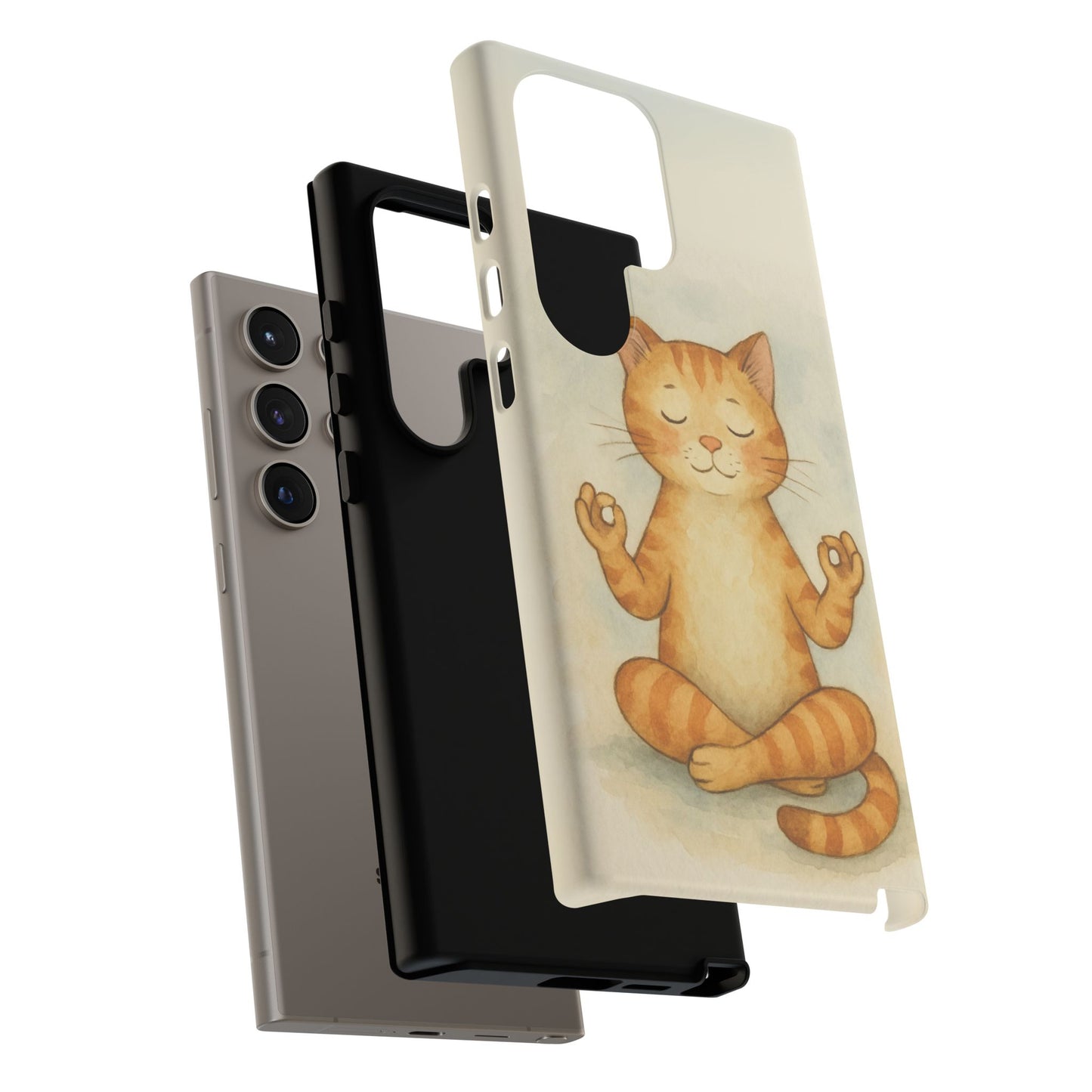 Zen Cat Phone Case - Tough & Stylish - Perfect for Cat Lovers