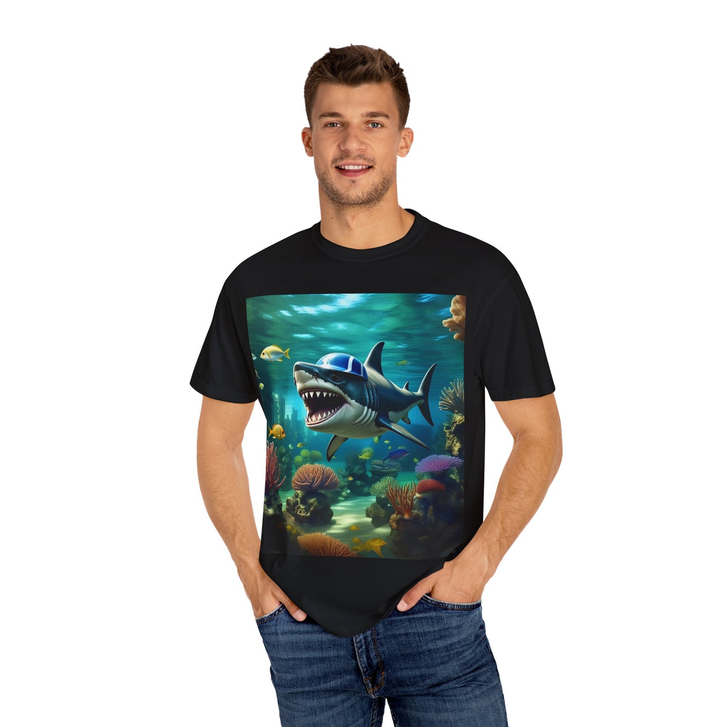 Marine Adventure Unisex T-Shirt - Shark Graphic Design