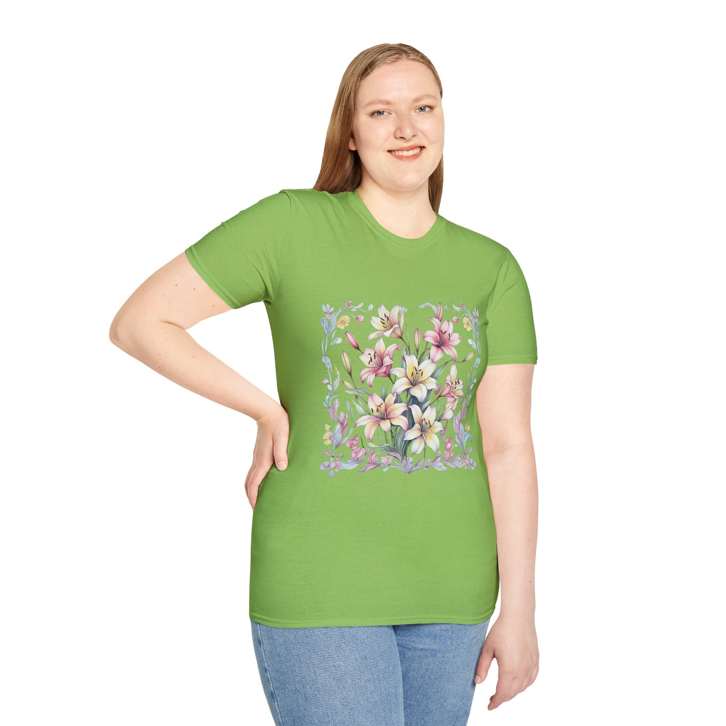 Floral Blossom Unisex T-Shirt - Softstyle Cotton Tee for Nature Lovers