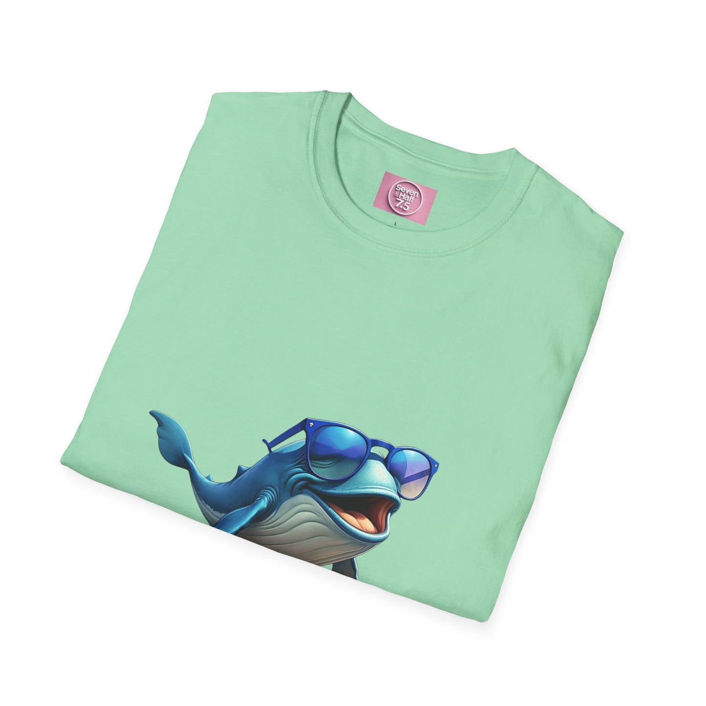 Cool Sunglasses Whale Unisex Softstyle T-Shirt