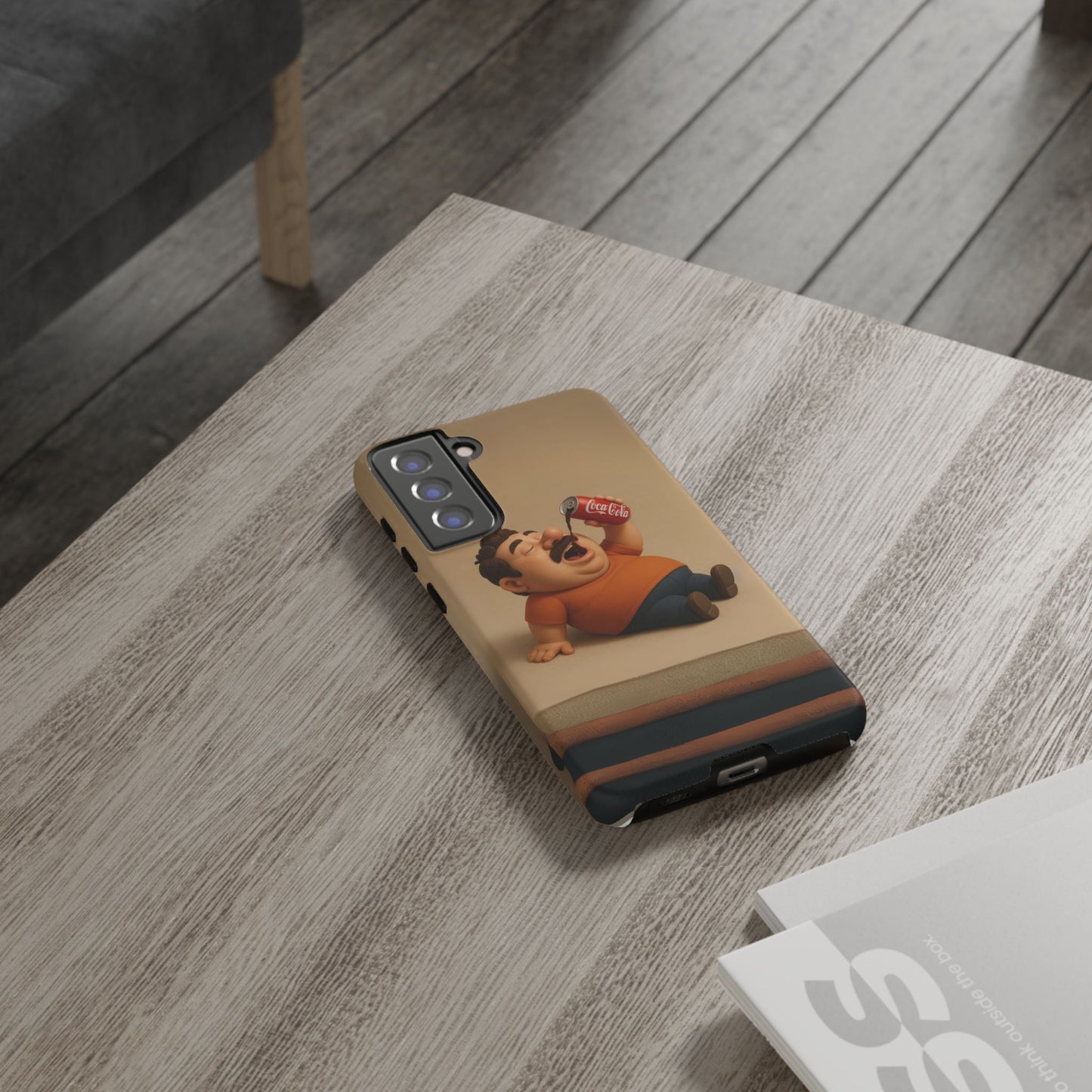 Funny Cartoon Phone Case - 'Coca-Cola Chill' Design