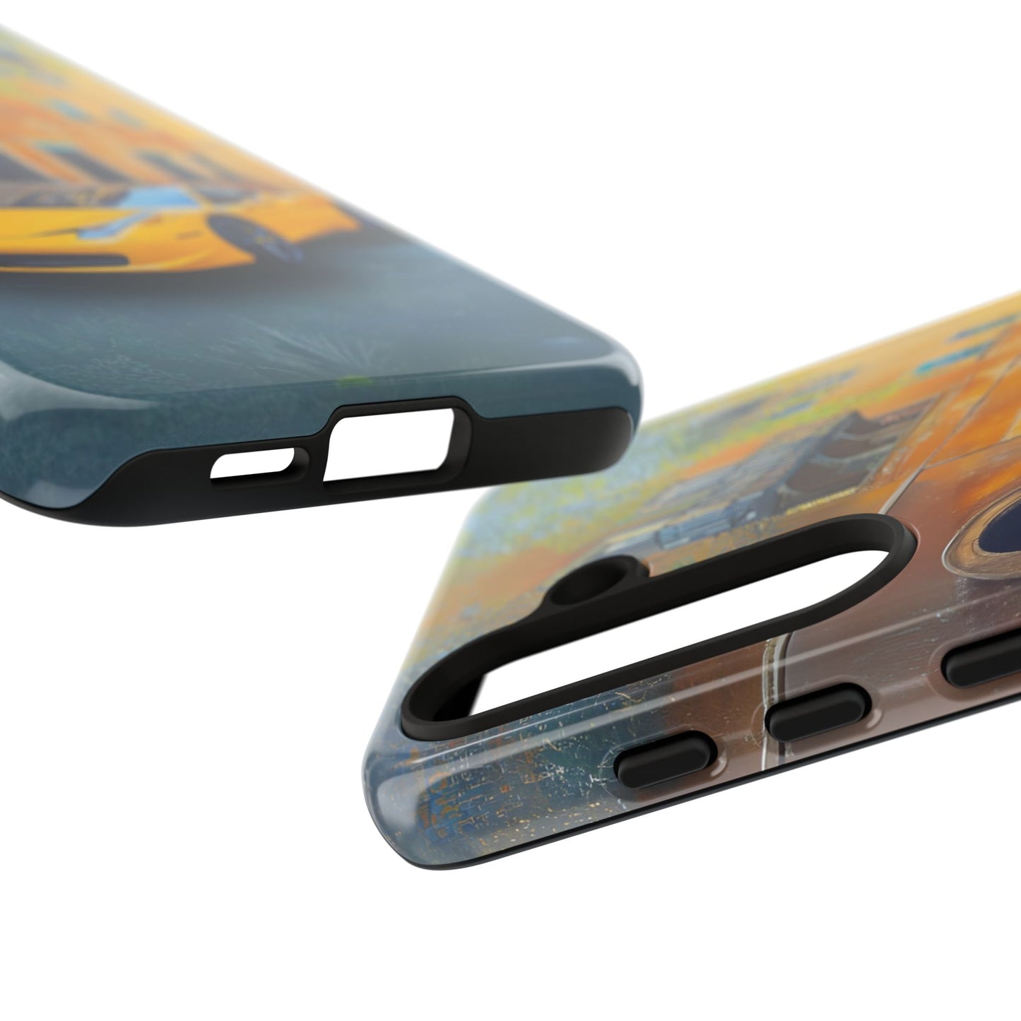 Ferrari Yellow Tough Phone Case - Stylish and Durable