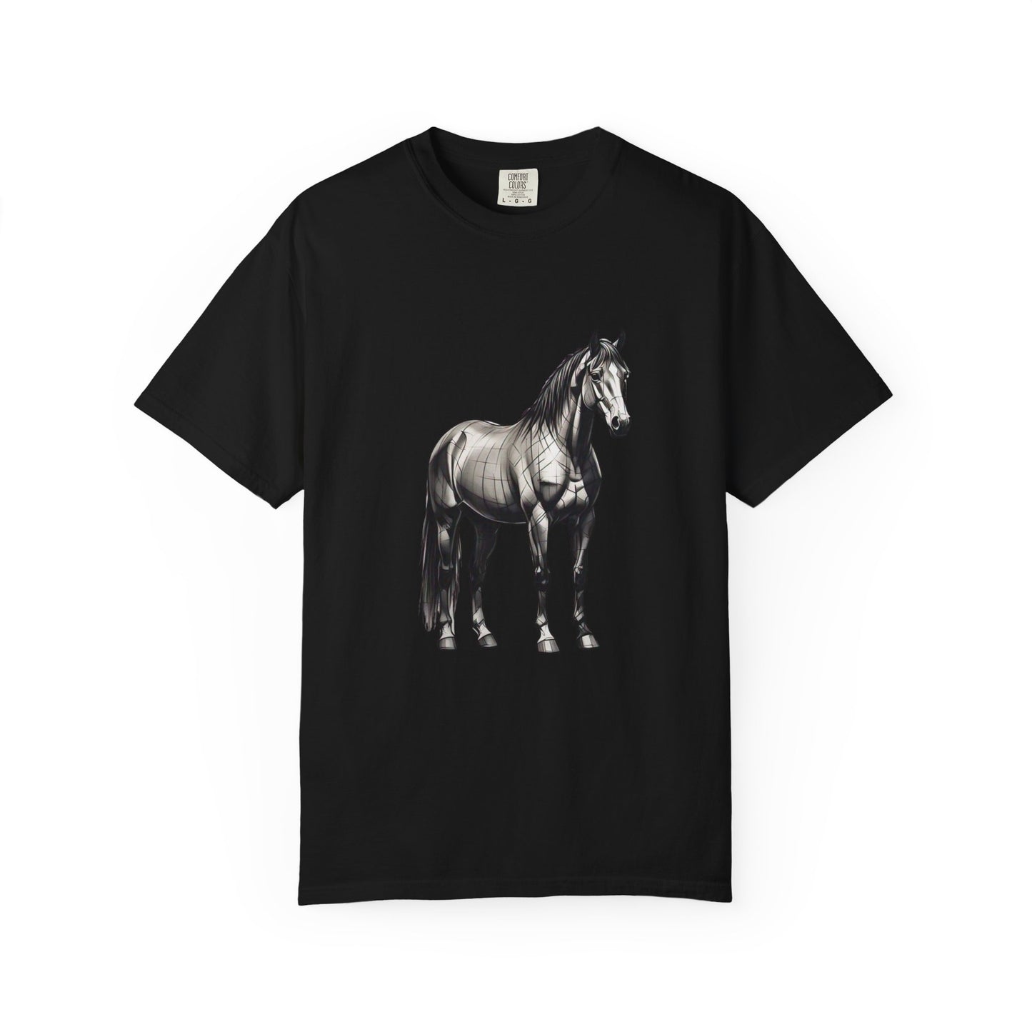 Equestrian Vibe Unisex Garment-Dyed T-Shirt - Horse Design