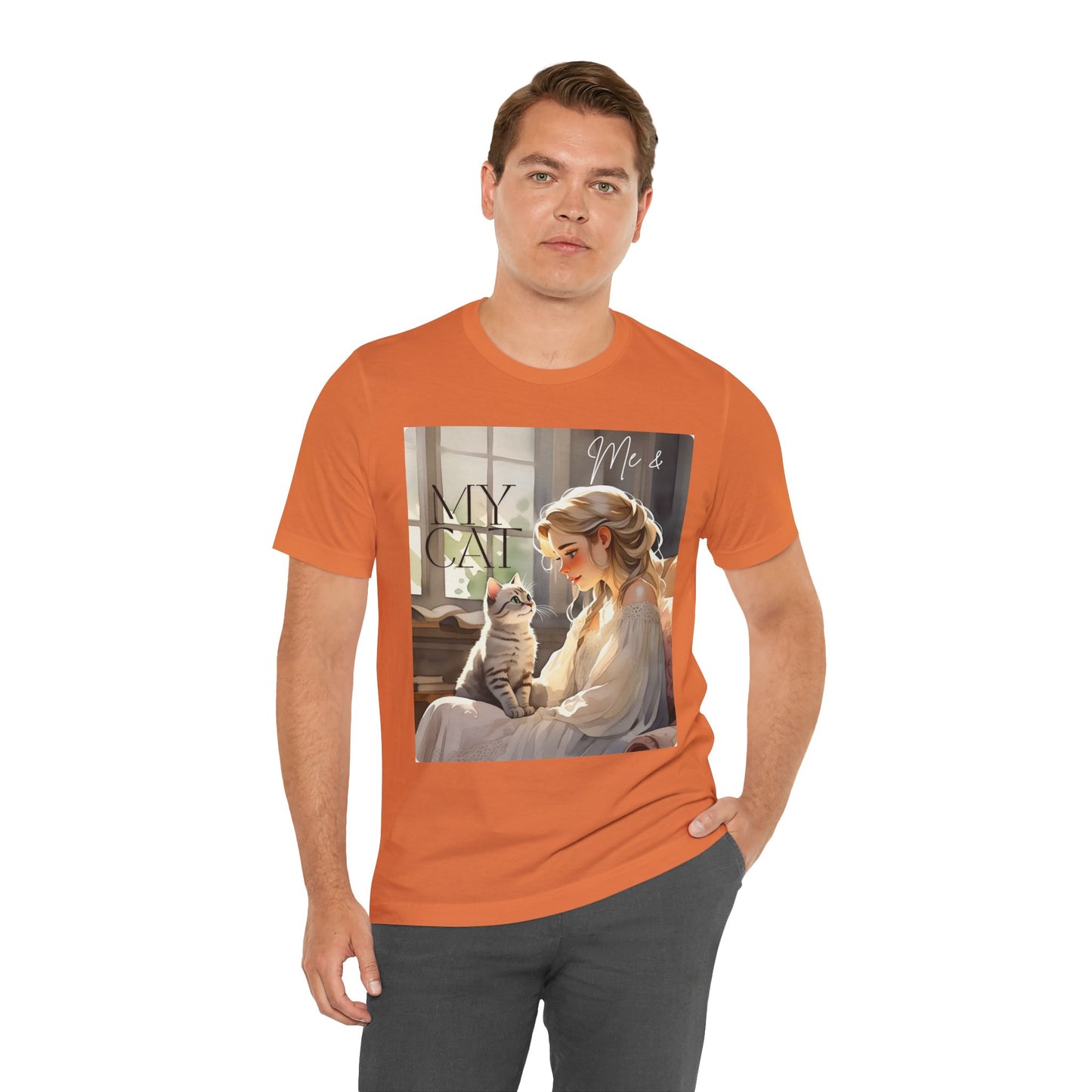 My Cat & Me Unisex Short Sleeve Tee - Cozy Cat Lover Shirt