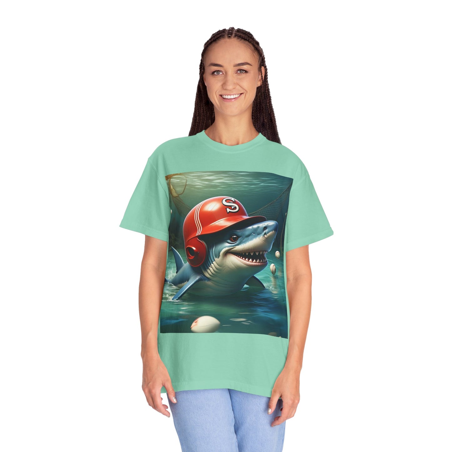 Funny Shark Baseball Unisex T-Shirt
