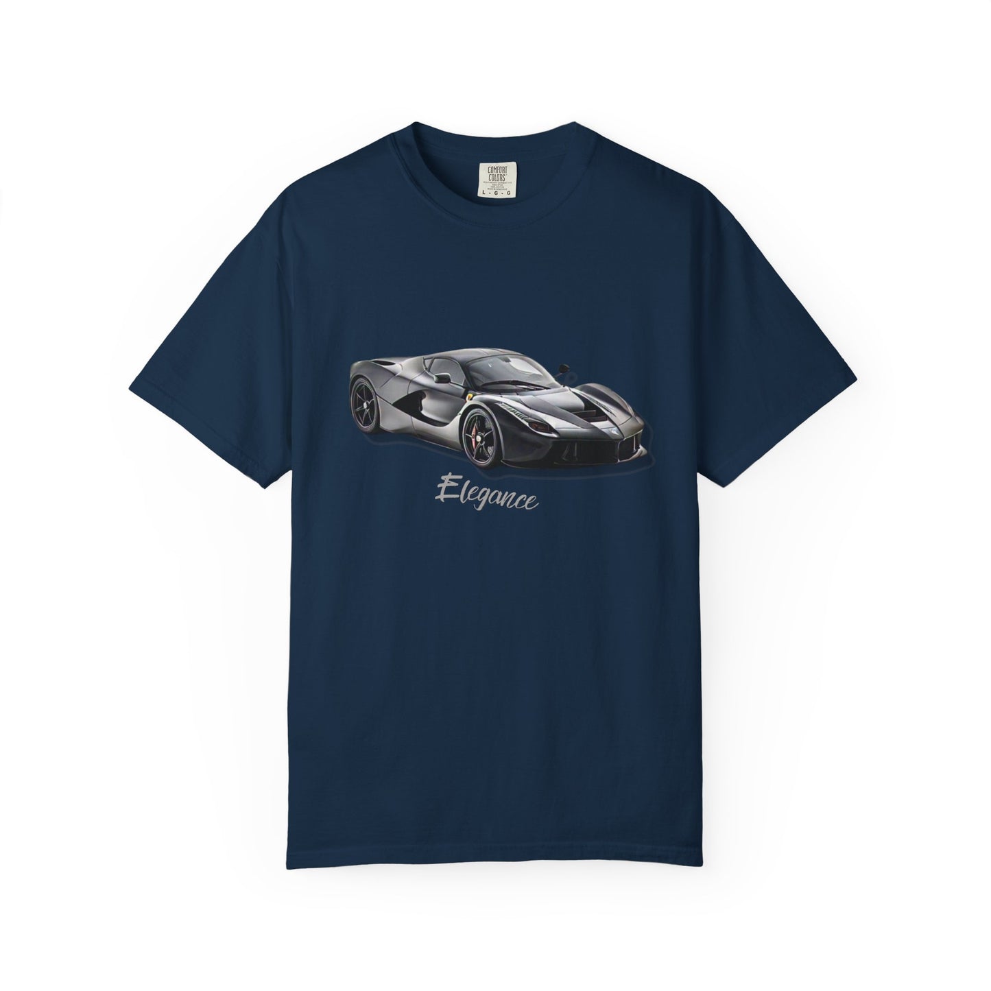 Elegant Car Graphic Unisex Garment-Dyed T-Shirt