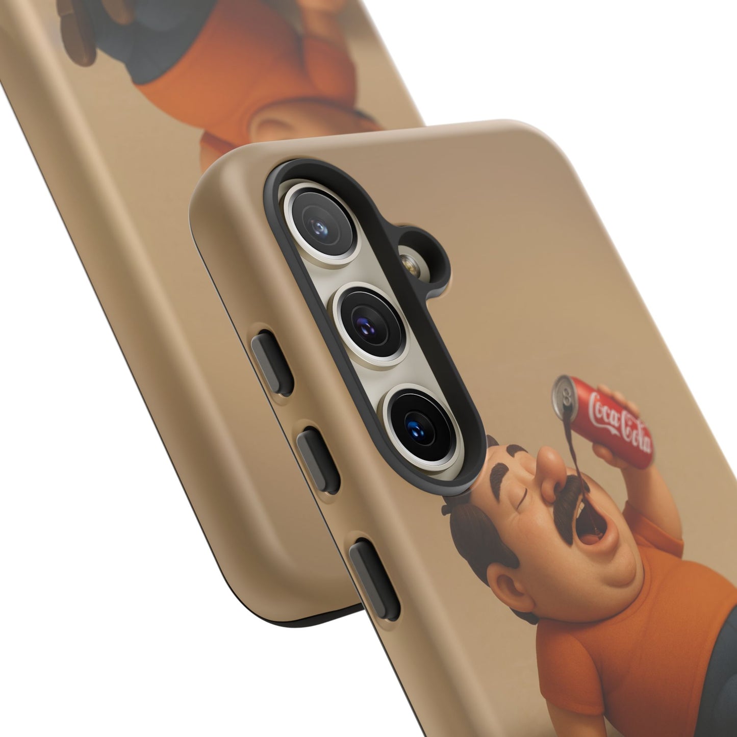 Funny Cartoon Phone Case - 'Coca-Cola Chill' Design