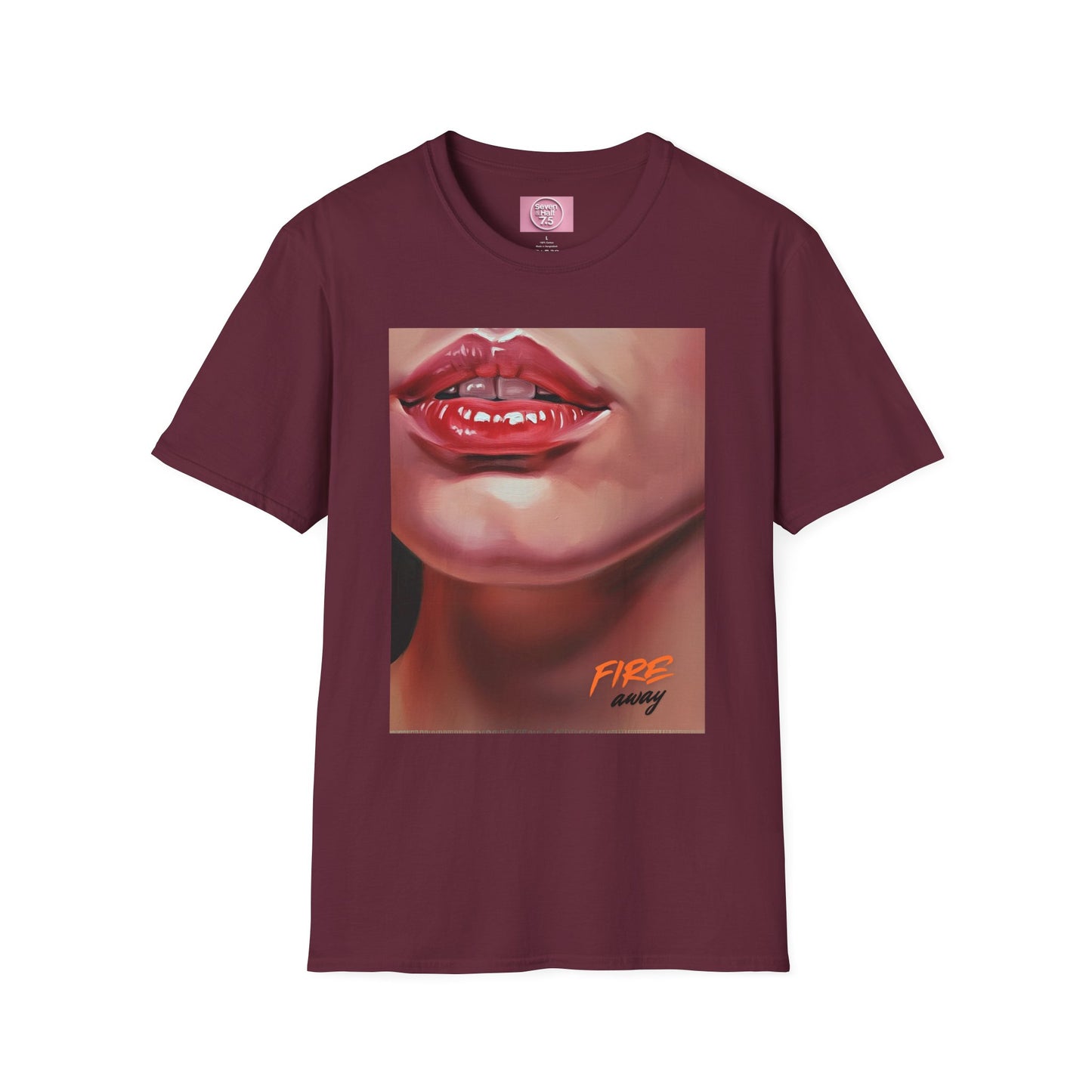 Fire Lips Women's Softstyle T-Shirt - Bold Art for Confident Expressions