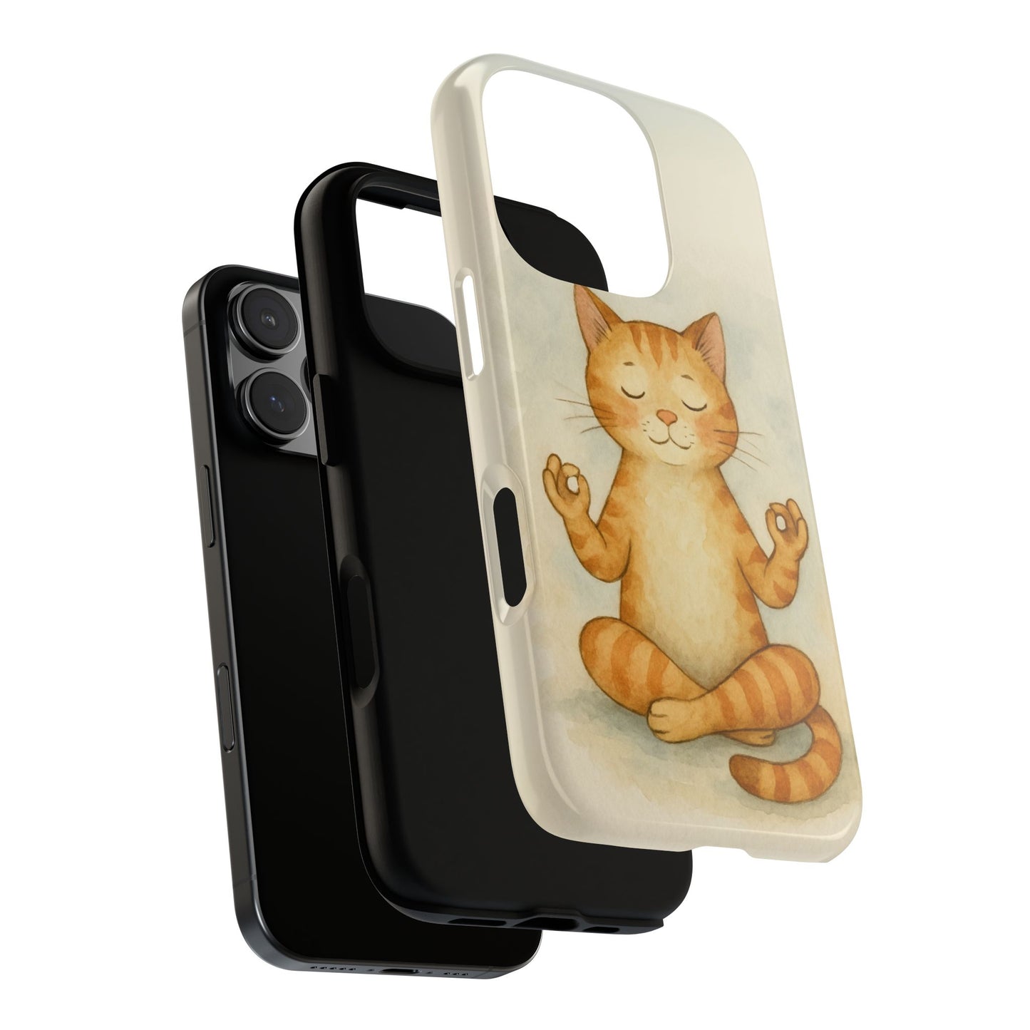 Zen Cat Phone Case - Tough & Stylish - Perfect for Cat Lovers