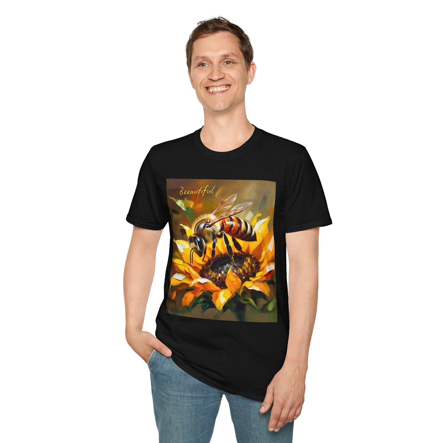 Bee-autiful Unisex Softstyle T-Shirt | Nature Lover's Gift | Perfect for Spring & Summer