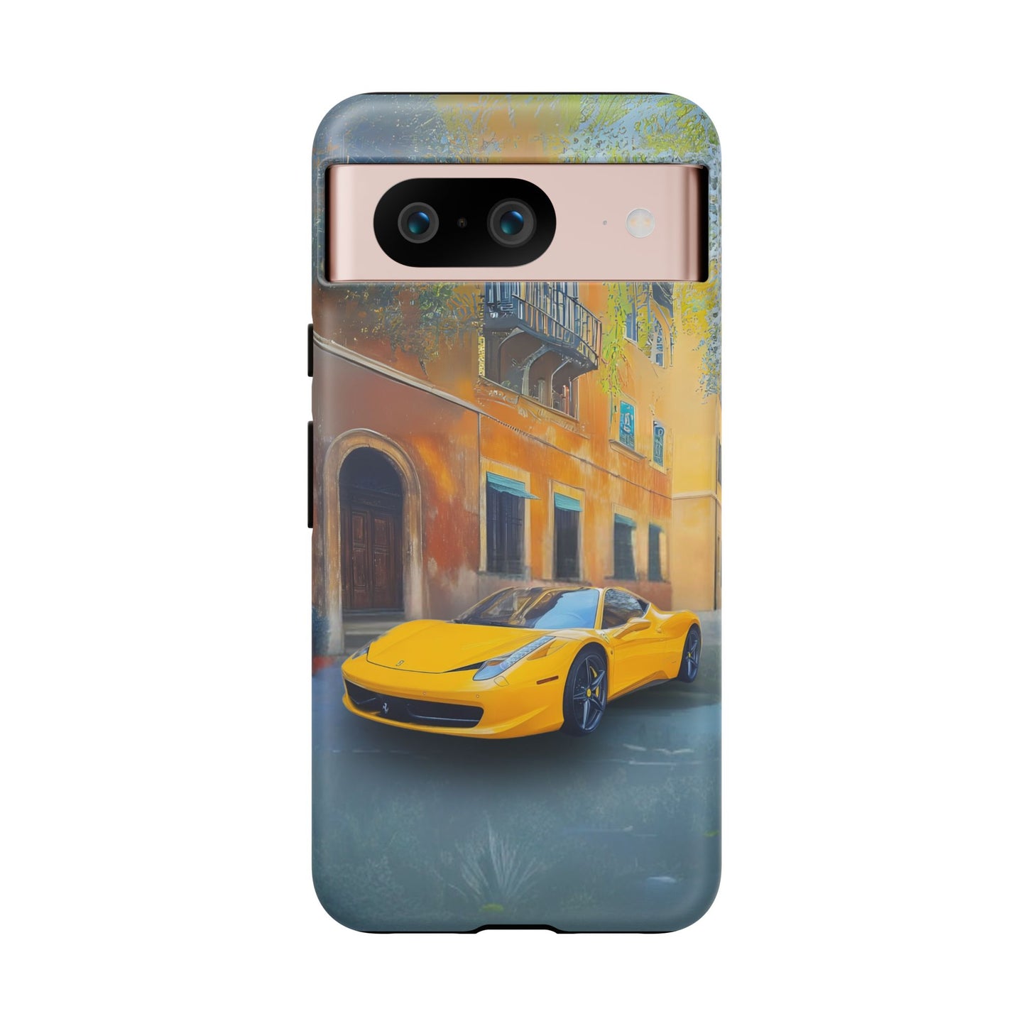 Ferrari Yellow Tough Phone Case - Stylish and Durable