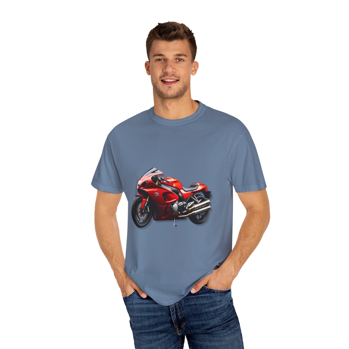 Biker Graphic Unisex T-Shirt - Vintage Motorcycle Design