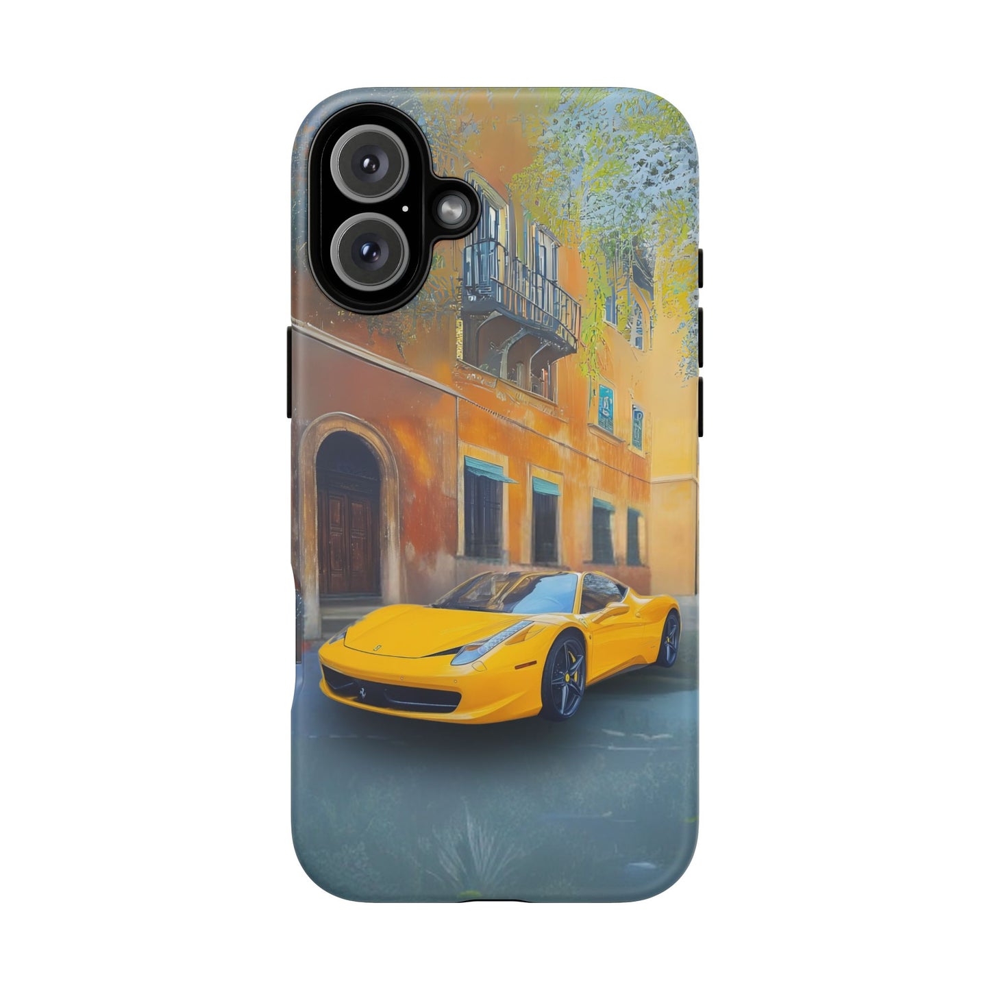 Ferrari Yellow Tough Phone Case - Stylish and Durable