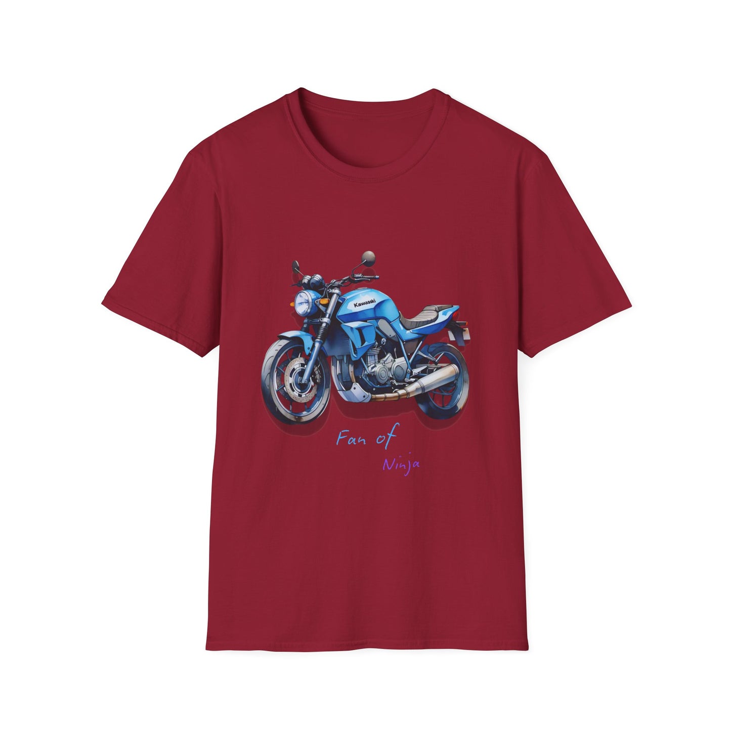 Unisex Softstyle T-Shirt - 'Fan of Ninja' Motorcycle Graphic Tee for Riders