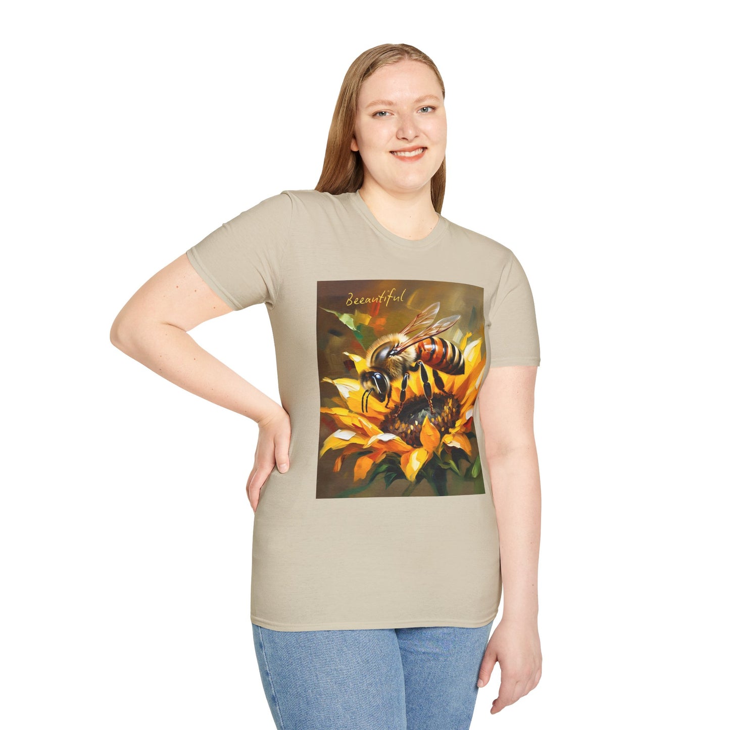 Bee-autiful Unisex Softstyle T-Shirt | Nature Lover's Gift | Perfect for Spring & Summer