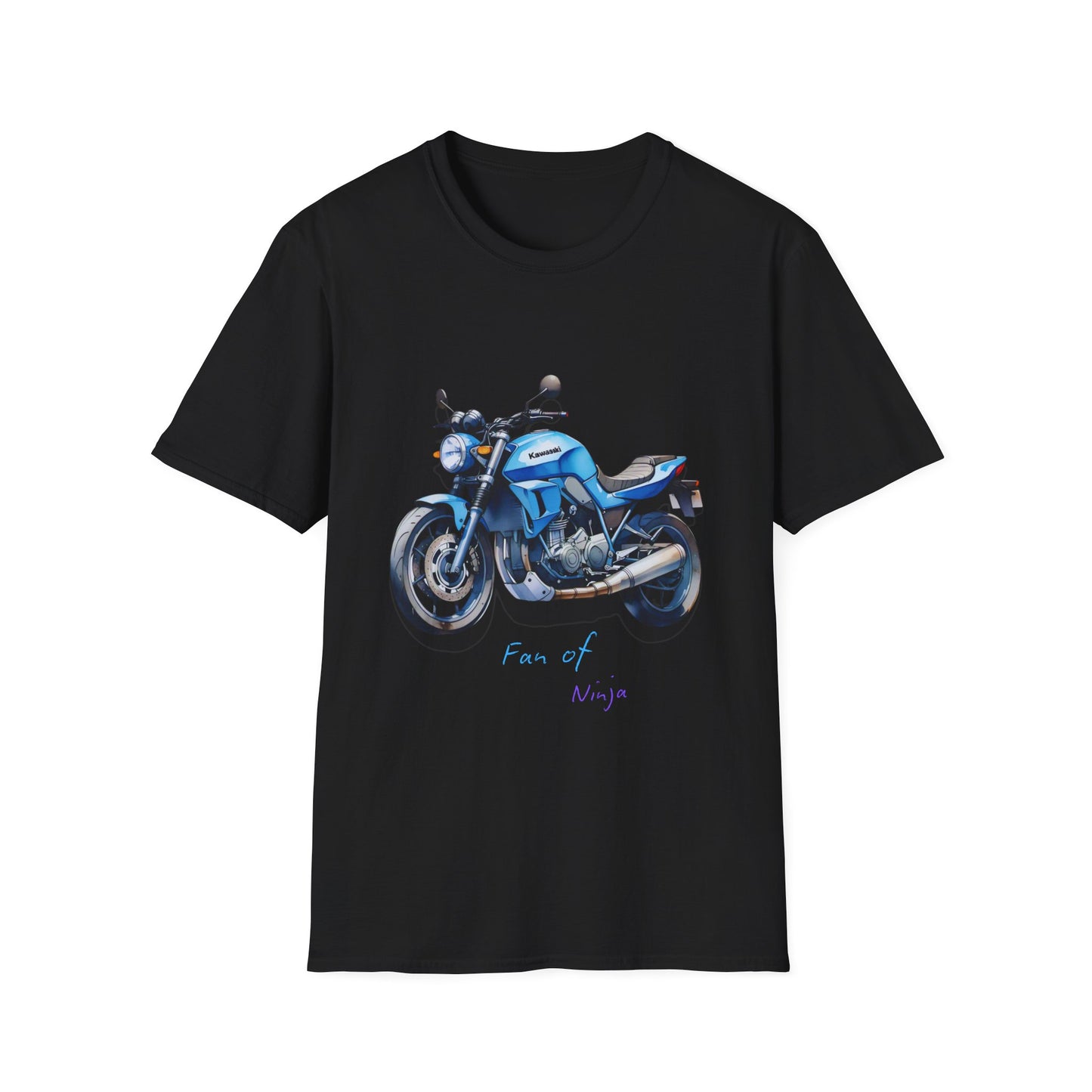 Unisex Softstyle T-Shirt - 'Fan of Ninja' Motorcycle Graphic Tee for Riders