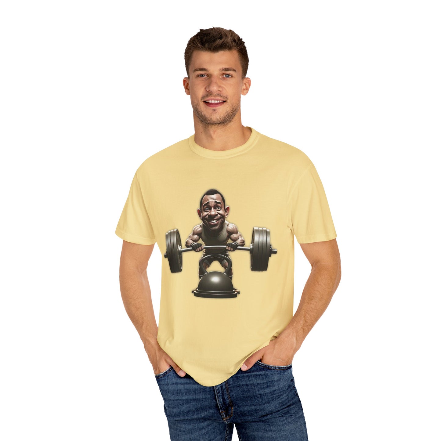 Funny Weightlifting T-Shirt Garment-Dyed Tee for Fitness Enthusiasts