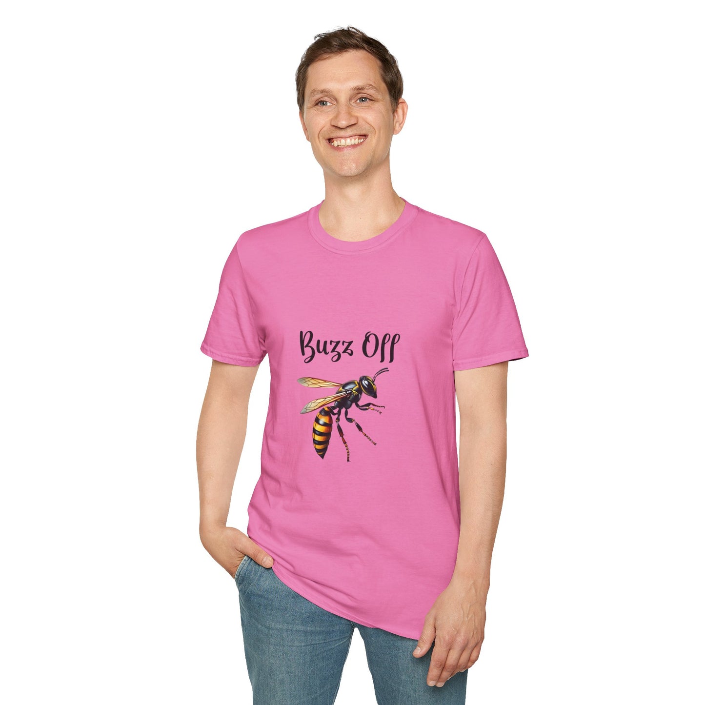 Buzz Off Bee Unisex Softstyle T-Shirt