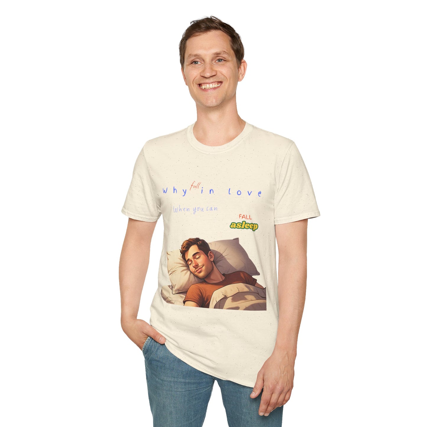 Fall Asleep Softstyle T-Shirt | Cozy Sleep Vibes | Perfect Gift for Sleep Lovers