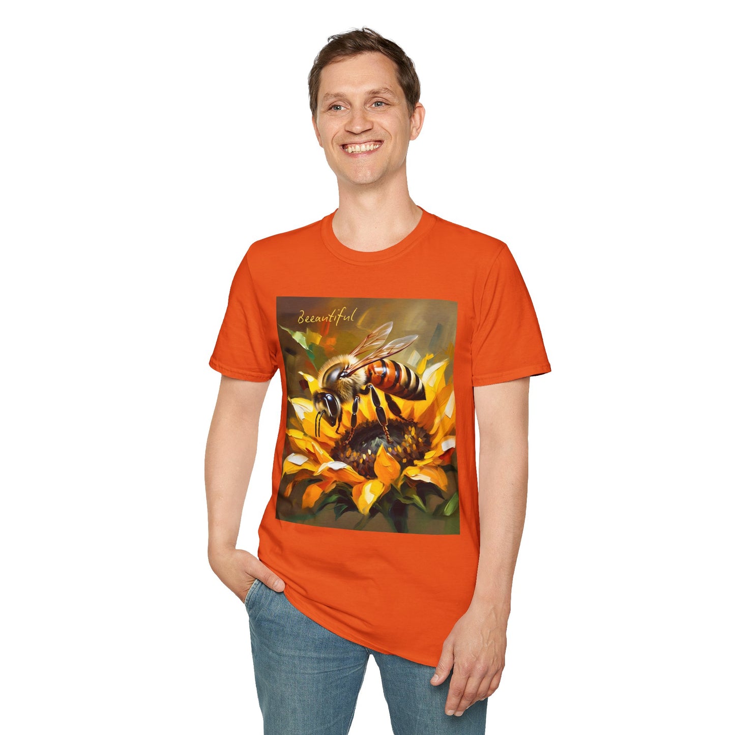 Bee-autiful Unisex Softstyle T-Shirt | Nature Lover's Gift | Perfect for Spring & Summer