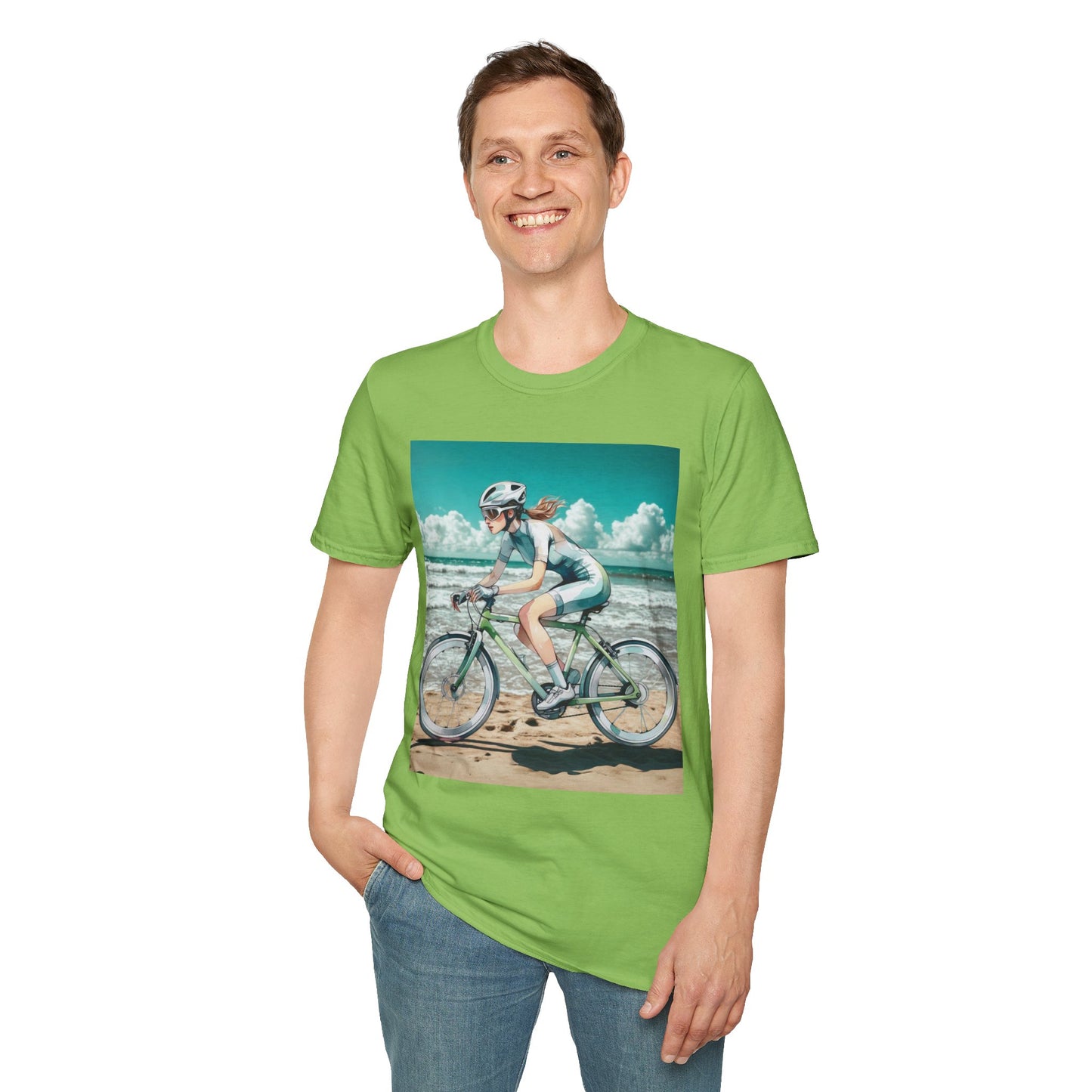 Beach Bike Ride Unisex Softstyle T-Shirt