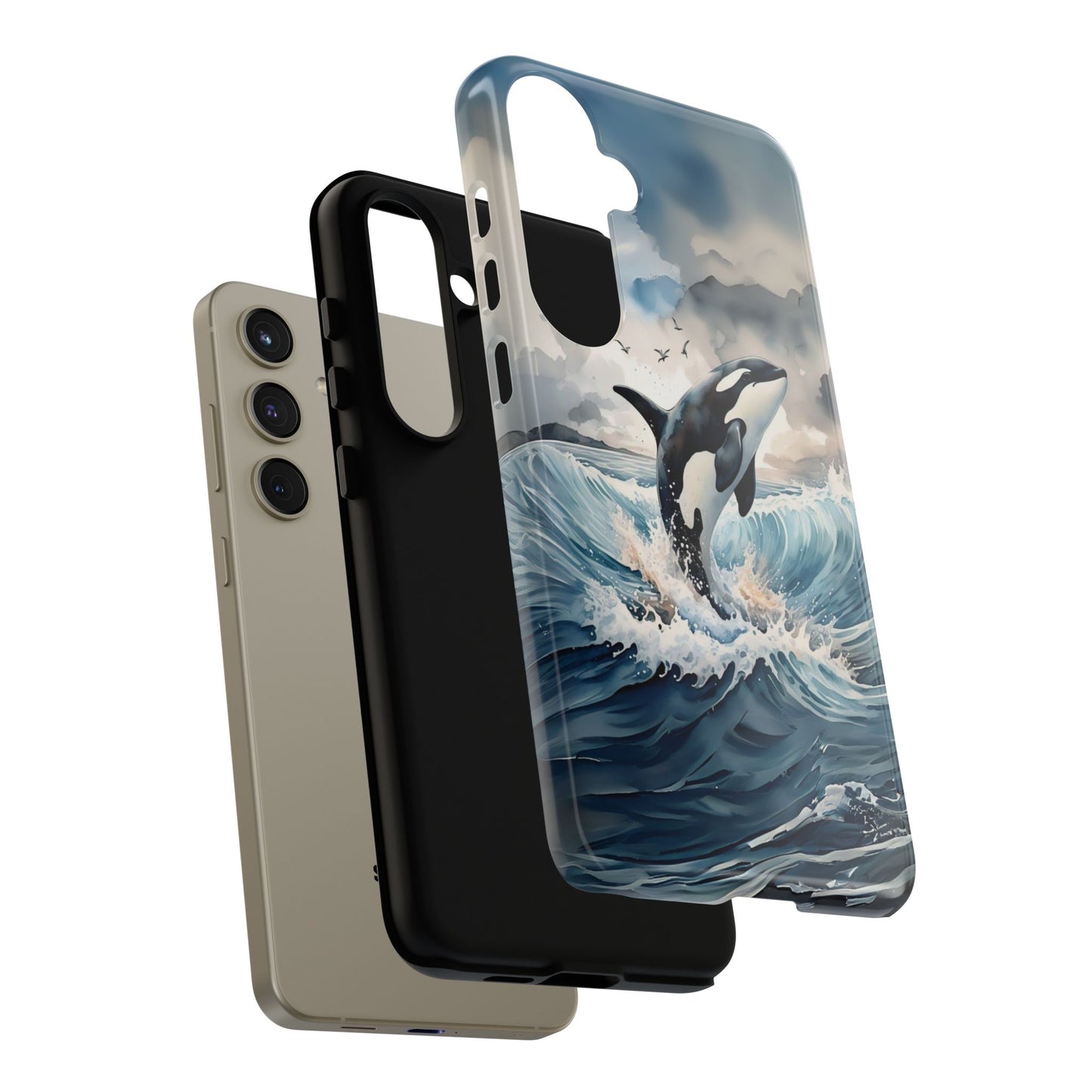 Whale Splash Phone Case - Tough & Stylish Ocean Design