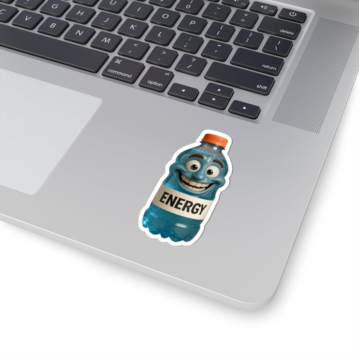 Fun Energy Drink Kiss-Cut Sticker - Playful Design for Laptops & Water Bottles