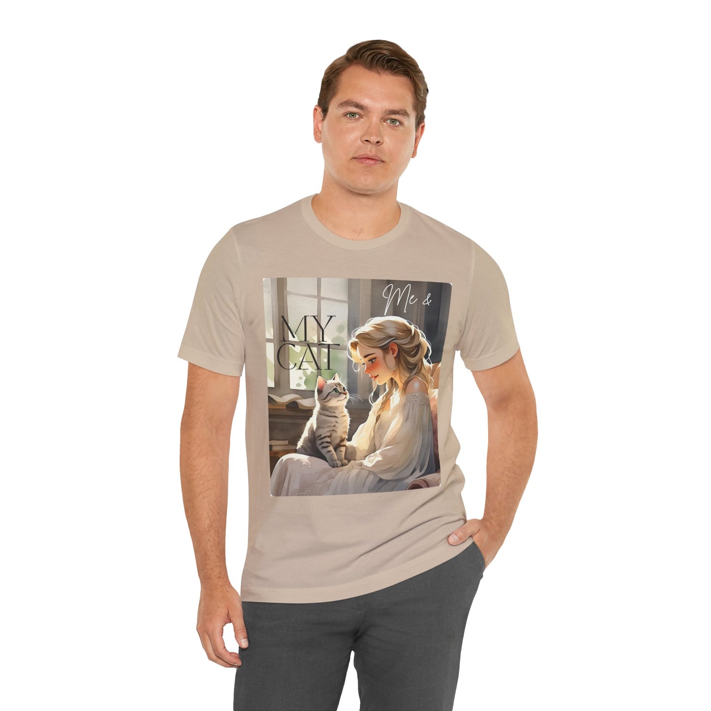 My Cat & Me Unisex Short Sleeve Tee - Cozy Cat Lover Shirt