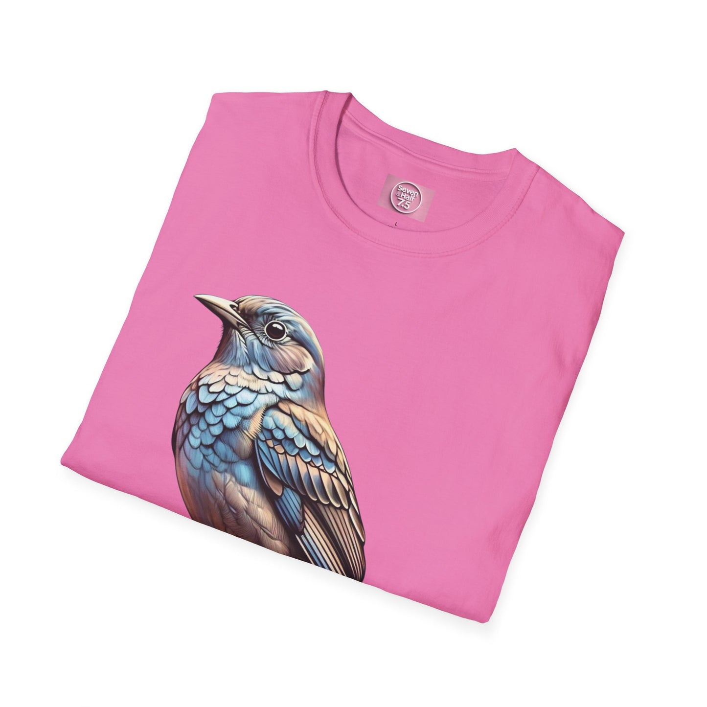 Nature-Inspired Bird Graphic T-Shirt for Soft Comfort