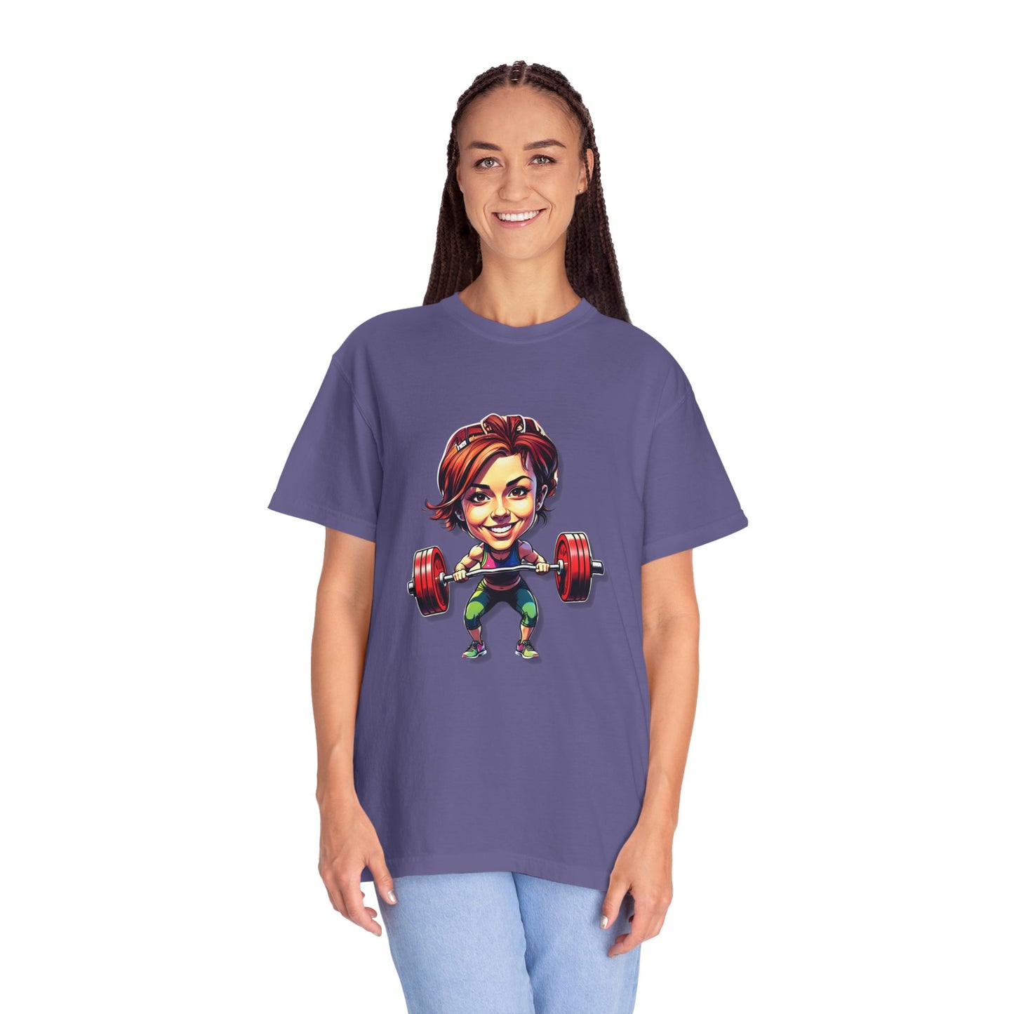 Funny Weightlifting T-Shirt for Fitness Lovers - Unisex Garment-Dyed Tee