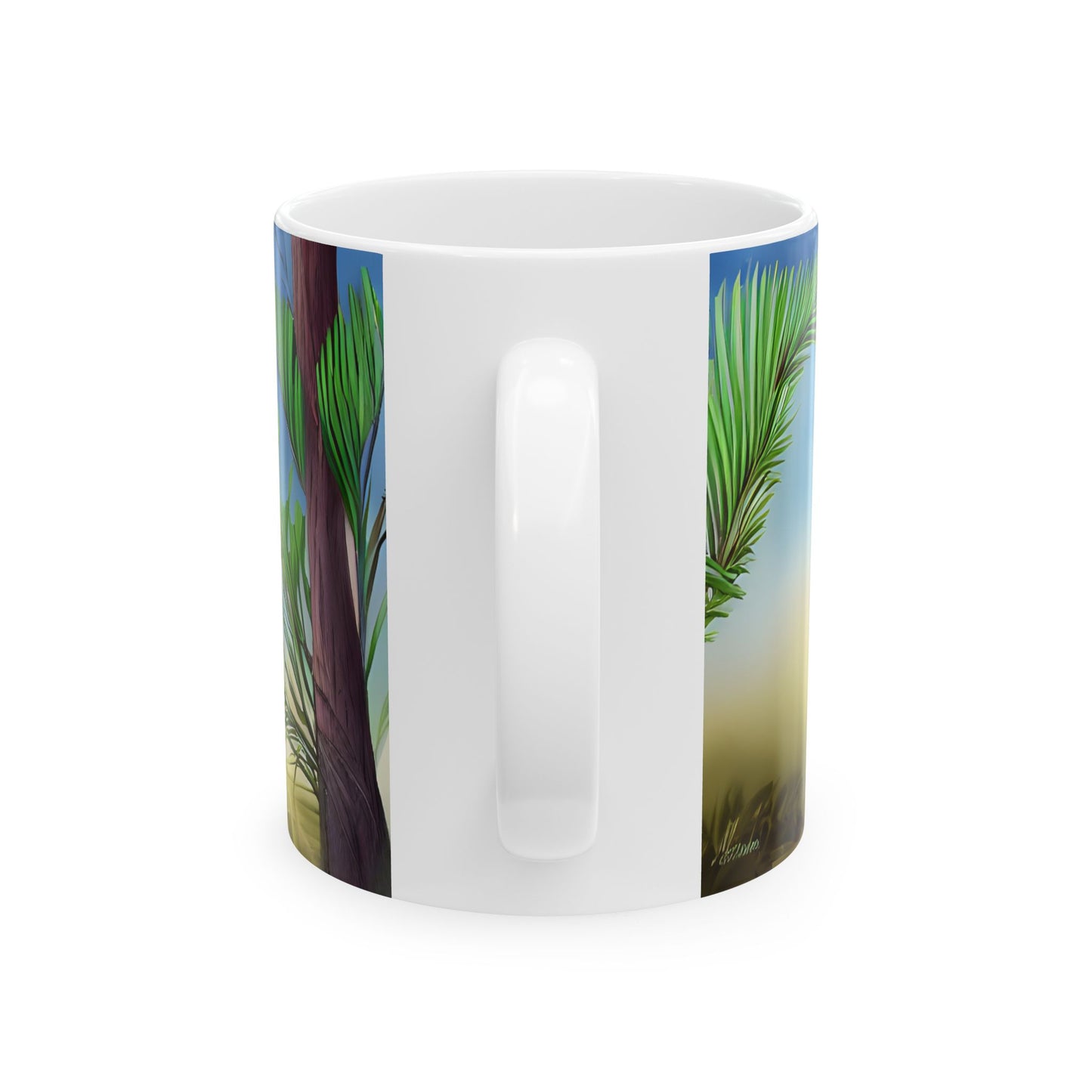 Playful Puppy Ceramic Mug - Perfect for Dog Lovers and Nature Enthusiasts