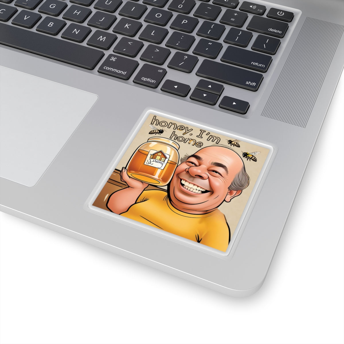 Honey I'm Home Sticker - Fun Cartoon Sticky Decal for Home Enthusiasts
