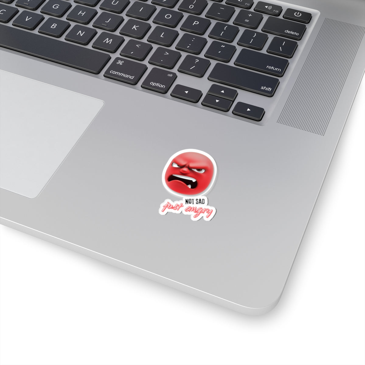 Angry Emoji Kiss-Cut Stickers for Expressive Decor & Gifts