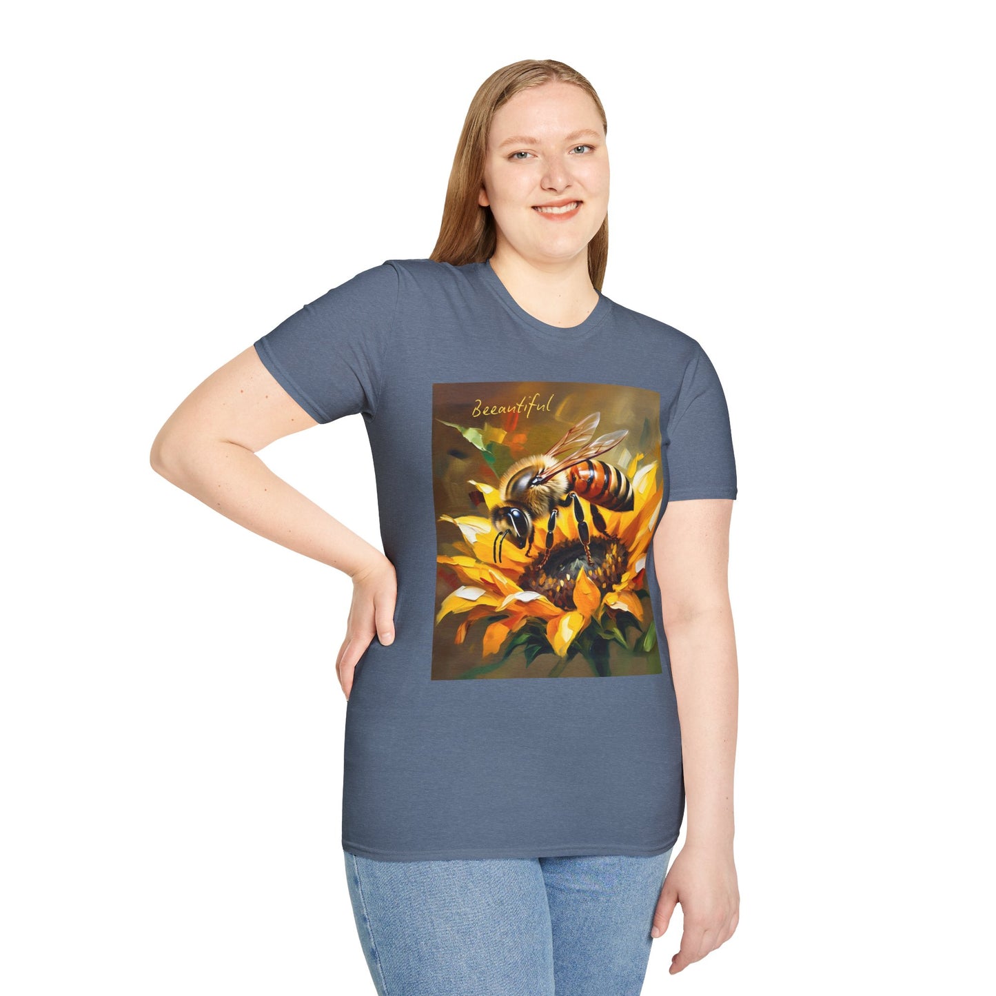 Bee-autiful Unisex Softstyle T-Shirt | Nature Lover's Gift | Perfect for Spring & Summer
