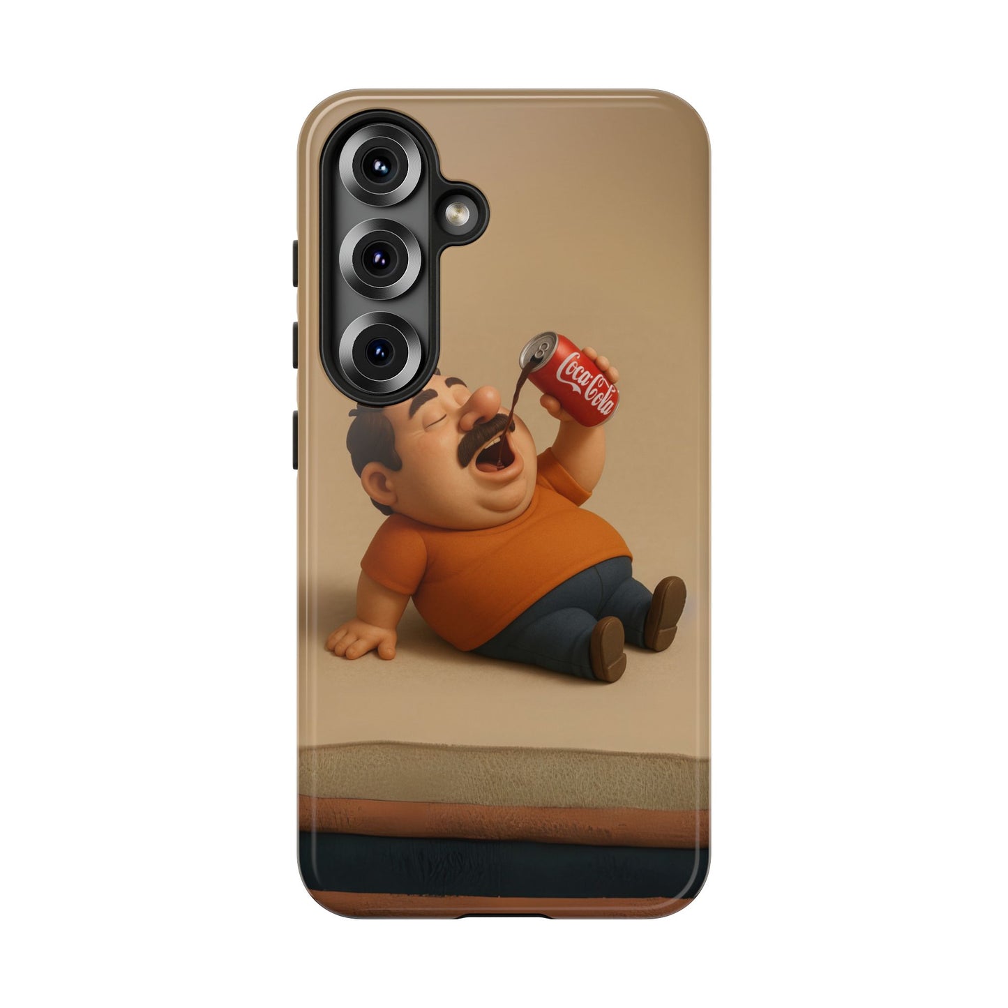 Funny Cartoon Phone Case - 'Coca-Cola Chill' Design