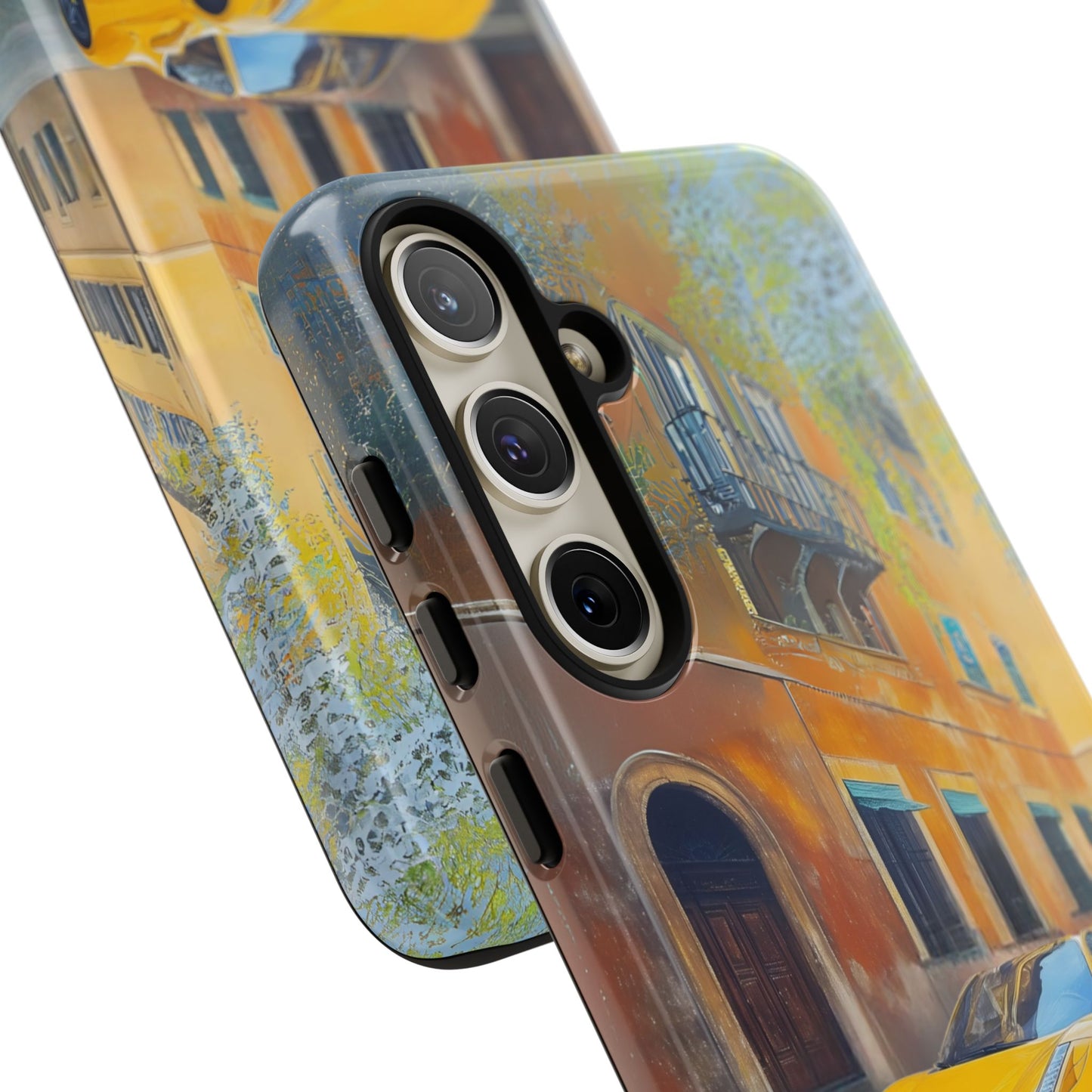 Ferrari Yellow Tough Phone Case - Stylish and Durable