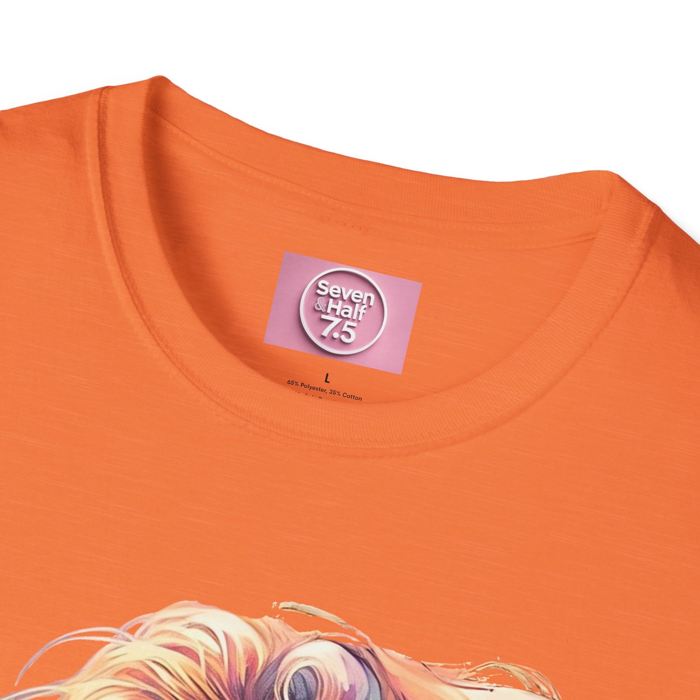 Artistic Women's Portrait T-Shirt - Women's Softstyle Tee for Creative Souls