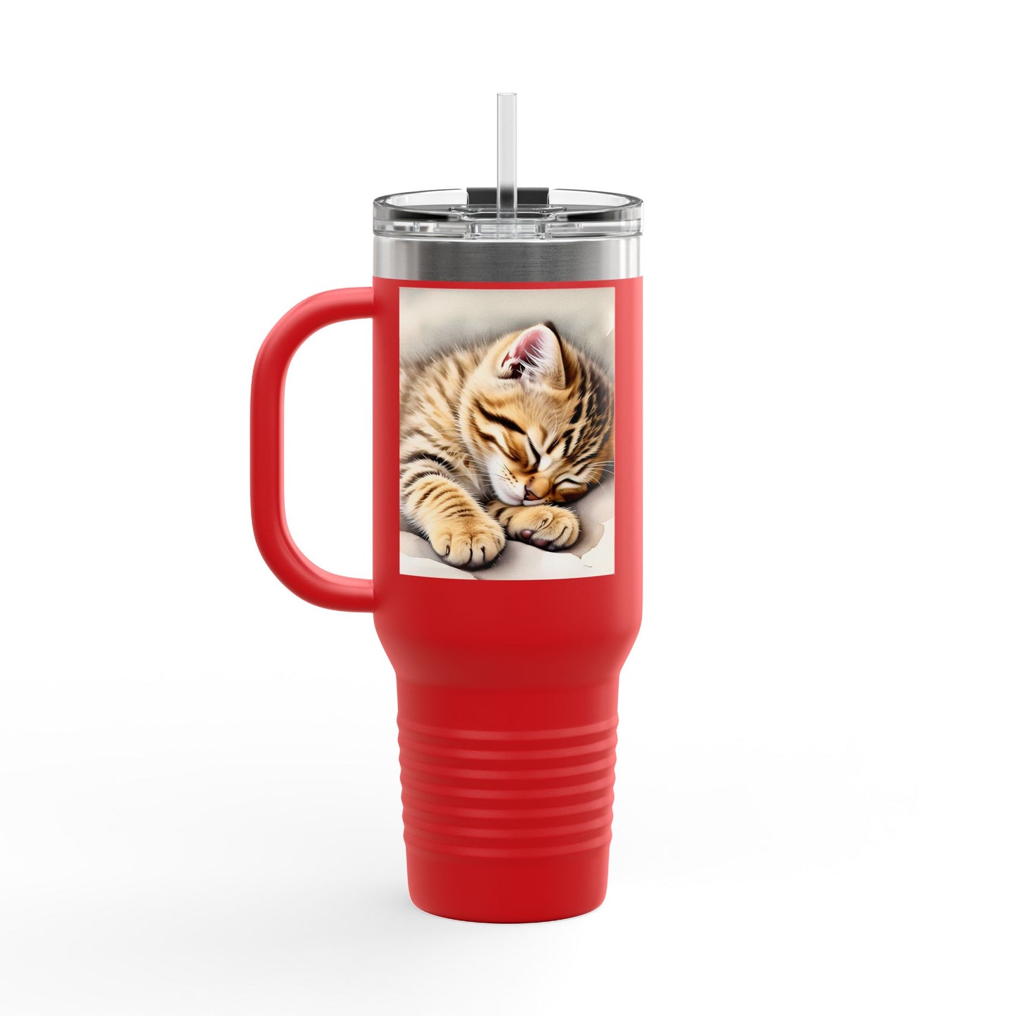 Cozy Cat Insulated Travel Mug - 40oz | Perfect for Cat Lovers