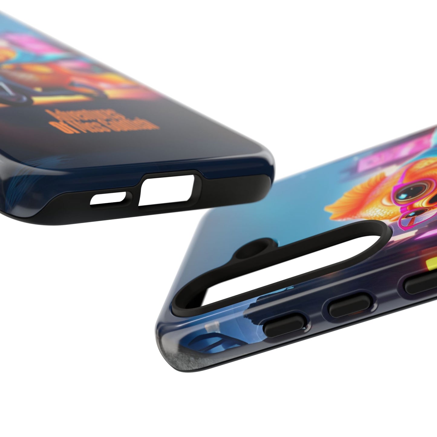 Adventures of Miss Goldfish Phone Case - Fun & Colorful Tough Cover for Fish Lovers