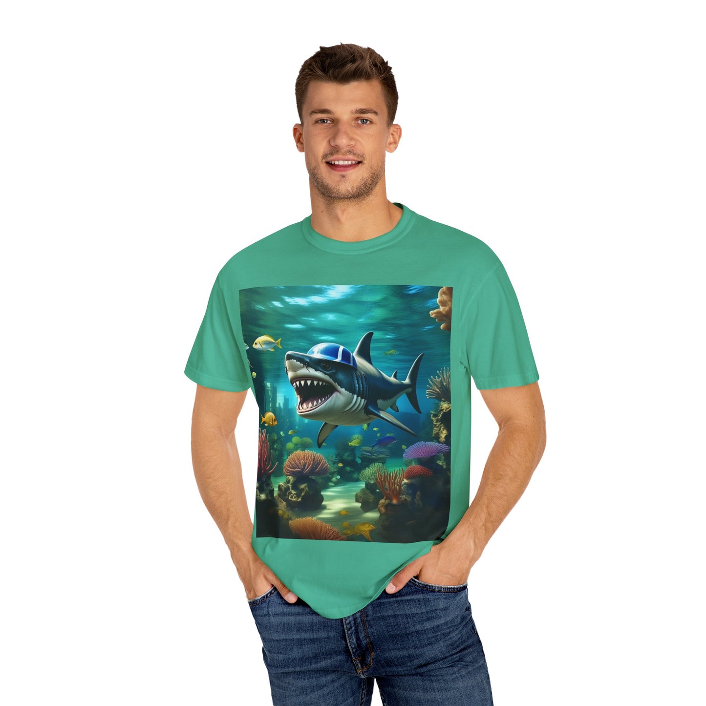 Marine Adventure Unisex T-Shirt - Shark Graphic Design
