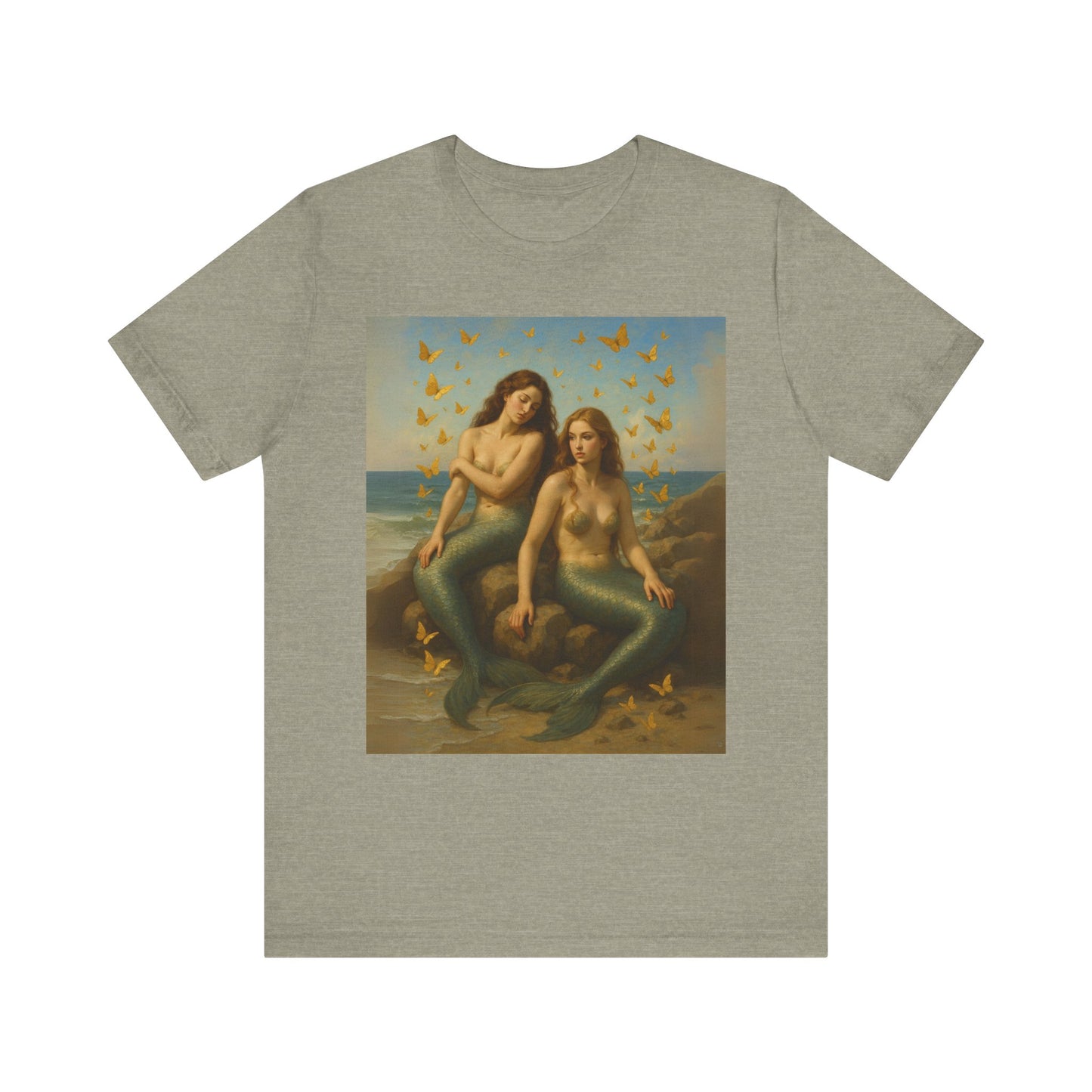 Mermaid Goddess Tee - Artistic Short Sleeve Shirt