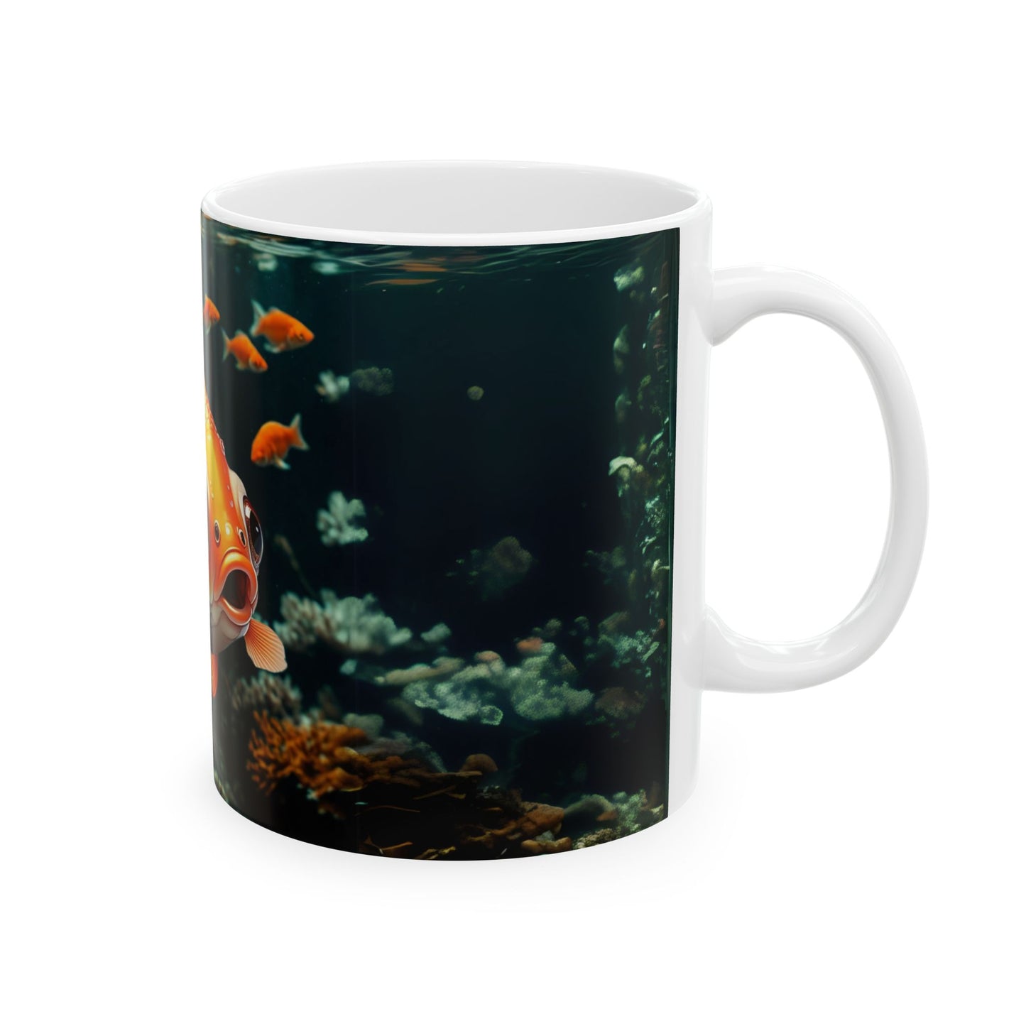 Whimsical Goldfish Ceramic Mug - Perfect for Aquatic Lovers