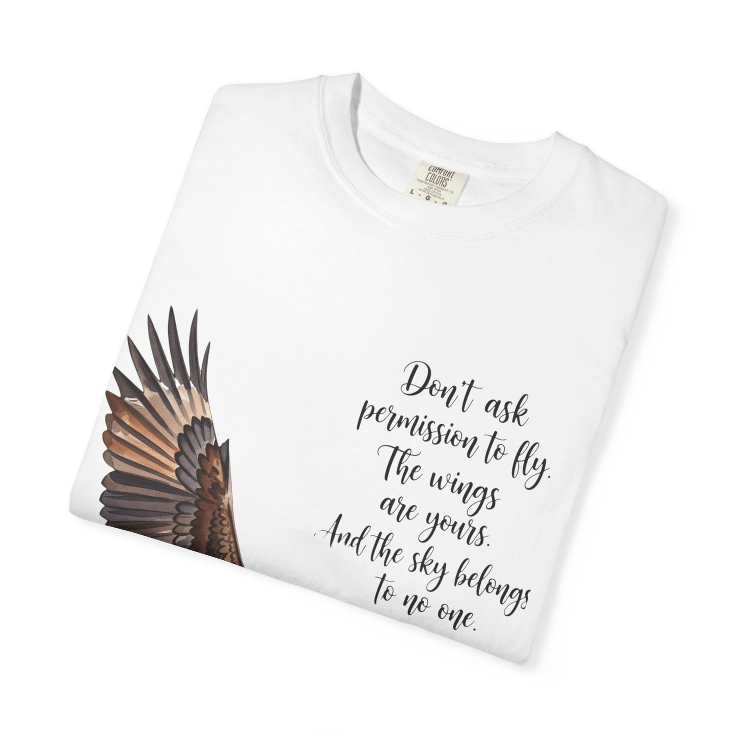 Inspirational Eagle T-Shirt, Motivational Apparel, Gift for Nature Lovers, Unisex Size, Eco-Friendly Fashion, Casual Wear